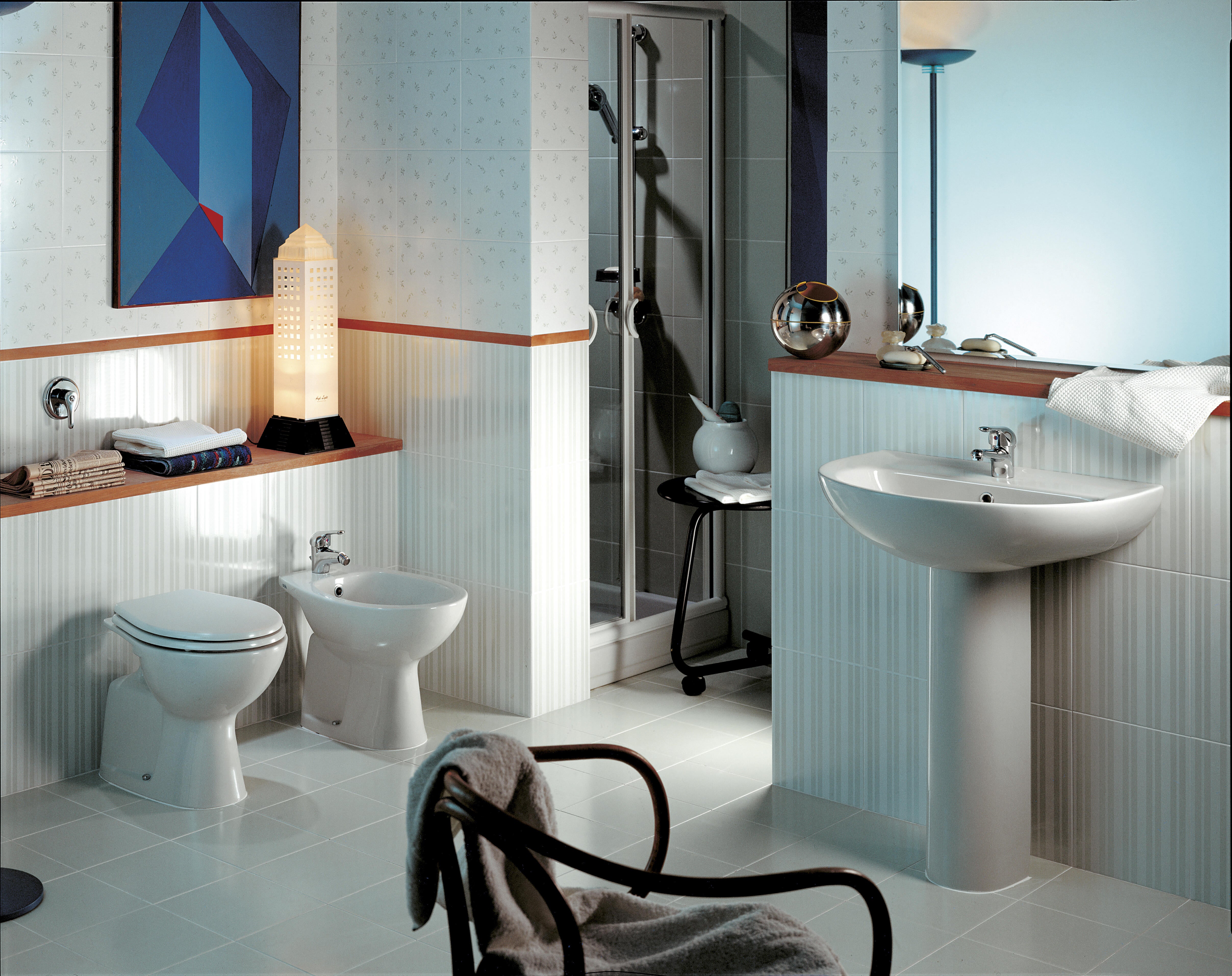 Copriwater Alpha ovale originale per serie sanitari IDEAL STANDARD in poliestere bianco - 6