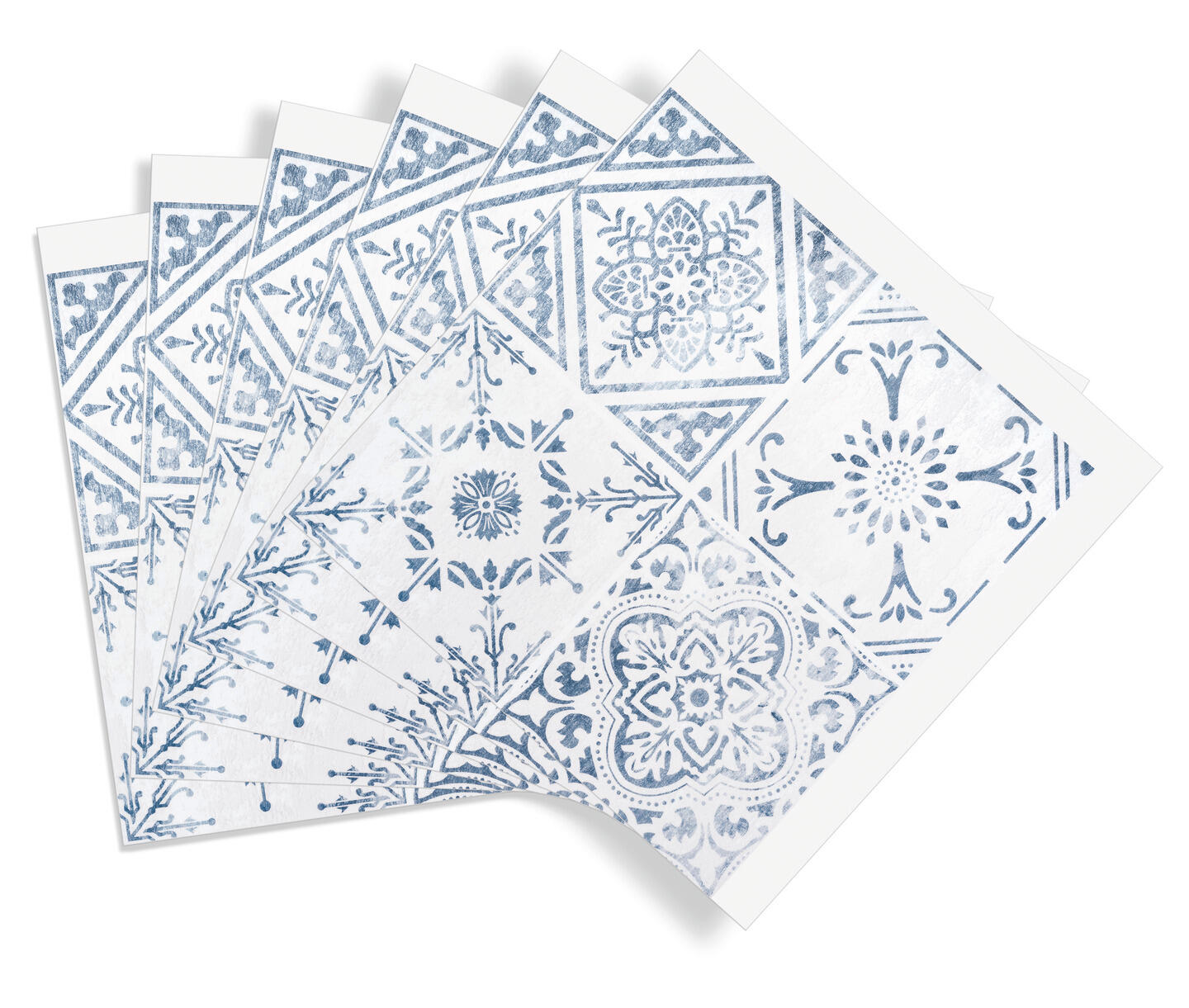 Lot de 6 adhésifs décoratifs, Wall tiles, vintage style, 30.5 cm x 30.5 cm - 7
