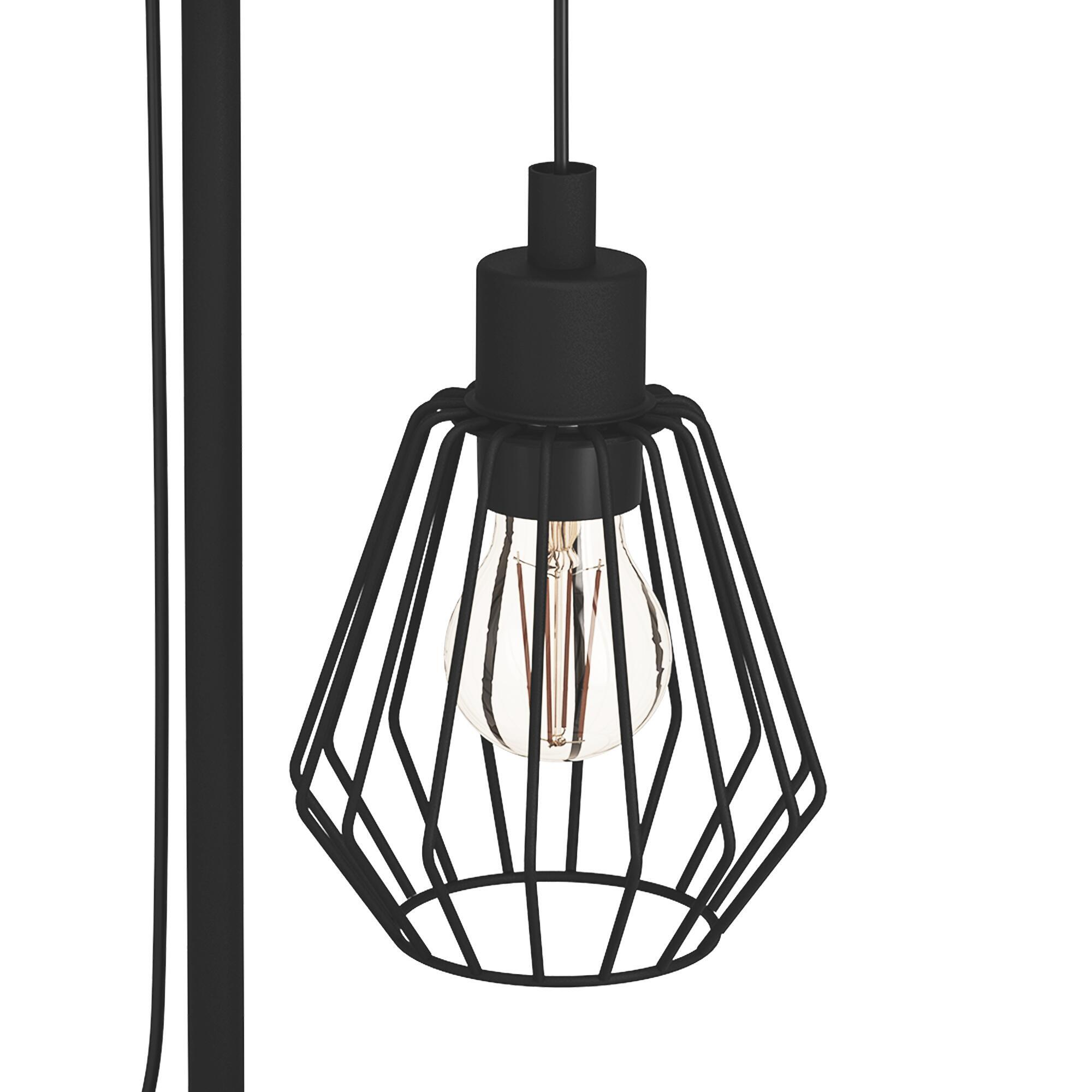 Candeeiro de mesa TABODI E27 METAL MATE PRETO/MADEIRA NATURAL - 51