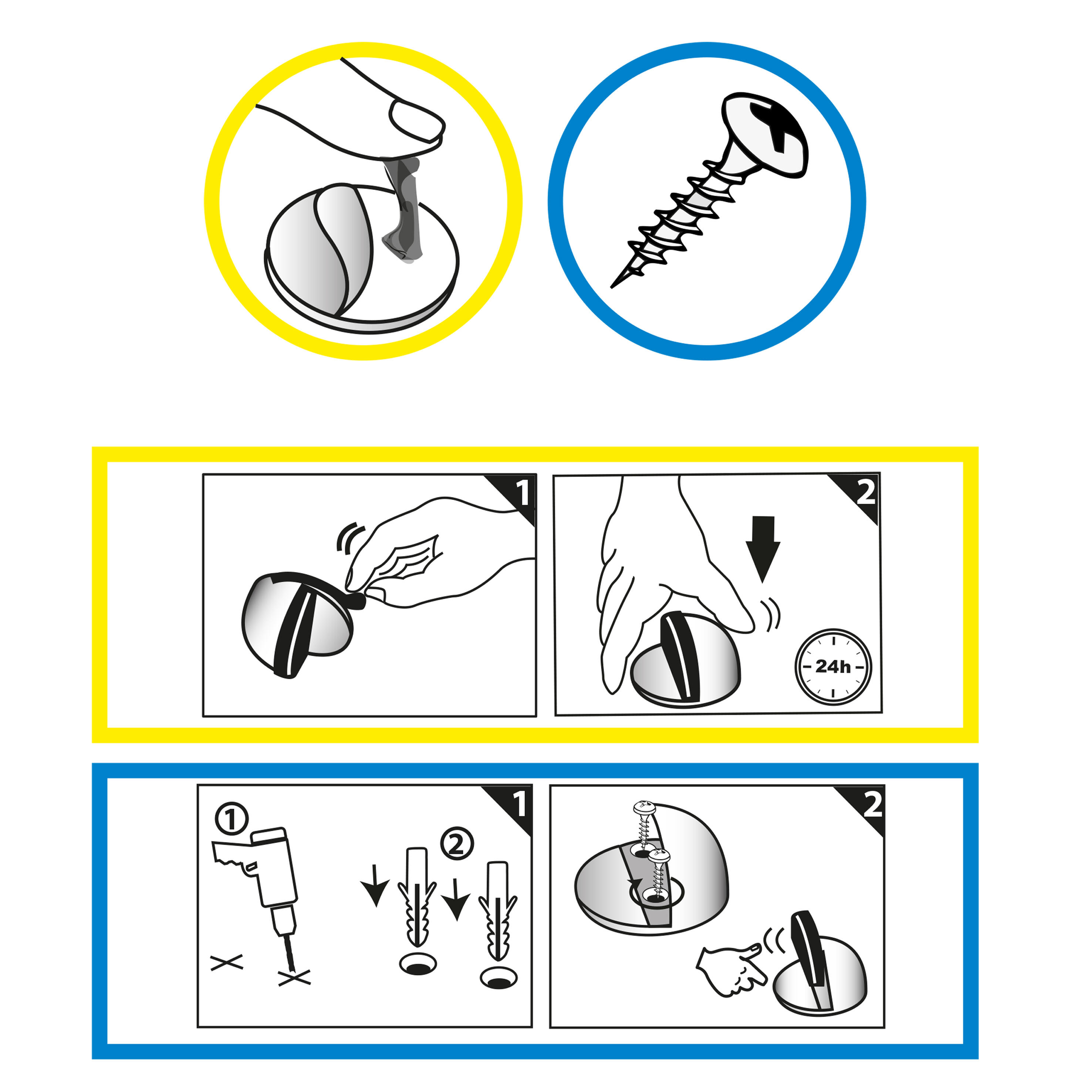 Butée de porte à fixer au sol CHRISLIGNE alu chromé, L.4 x H.3 x l.4 cm - 5