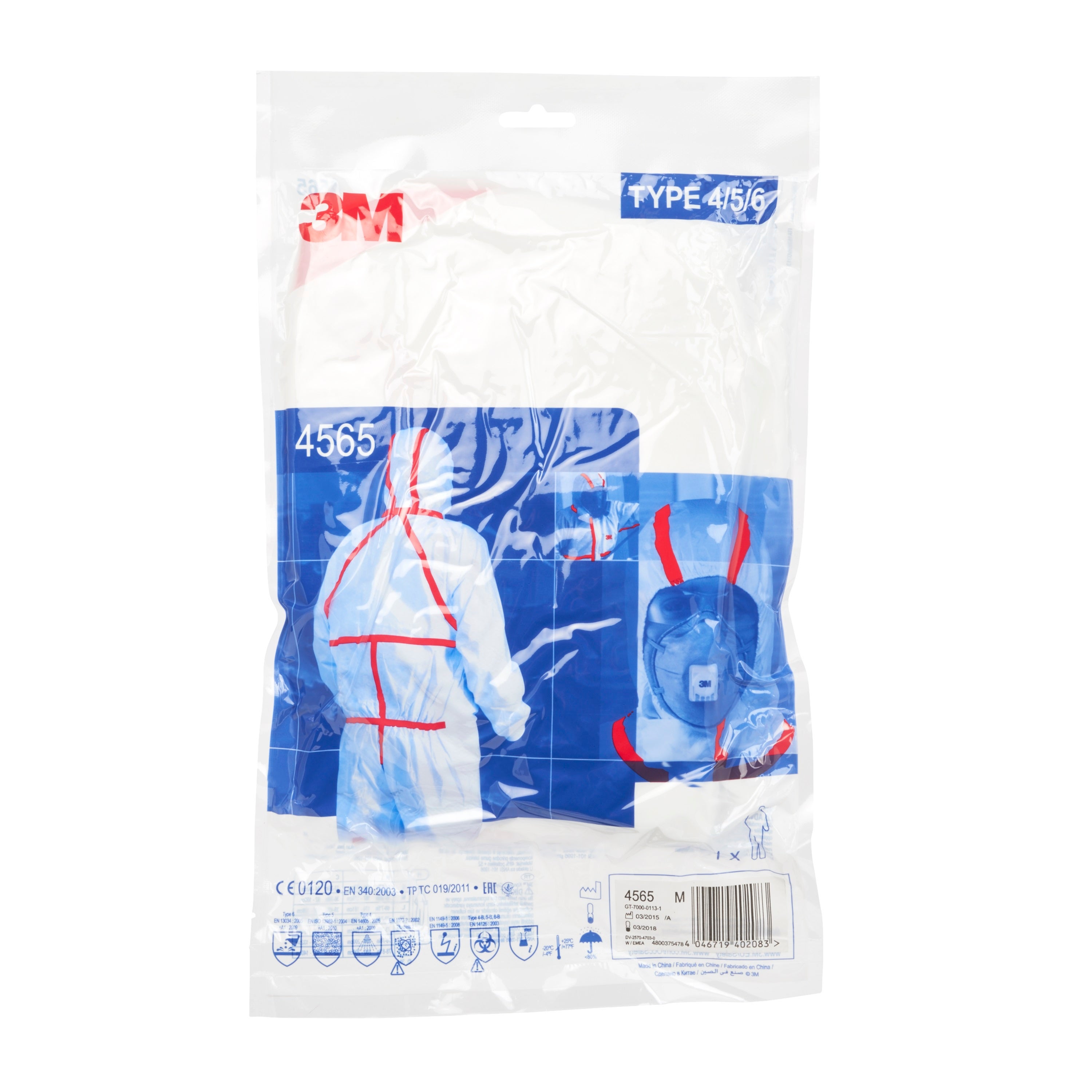 Combinaison de protection 3M, blanc, taille L - 2