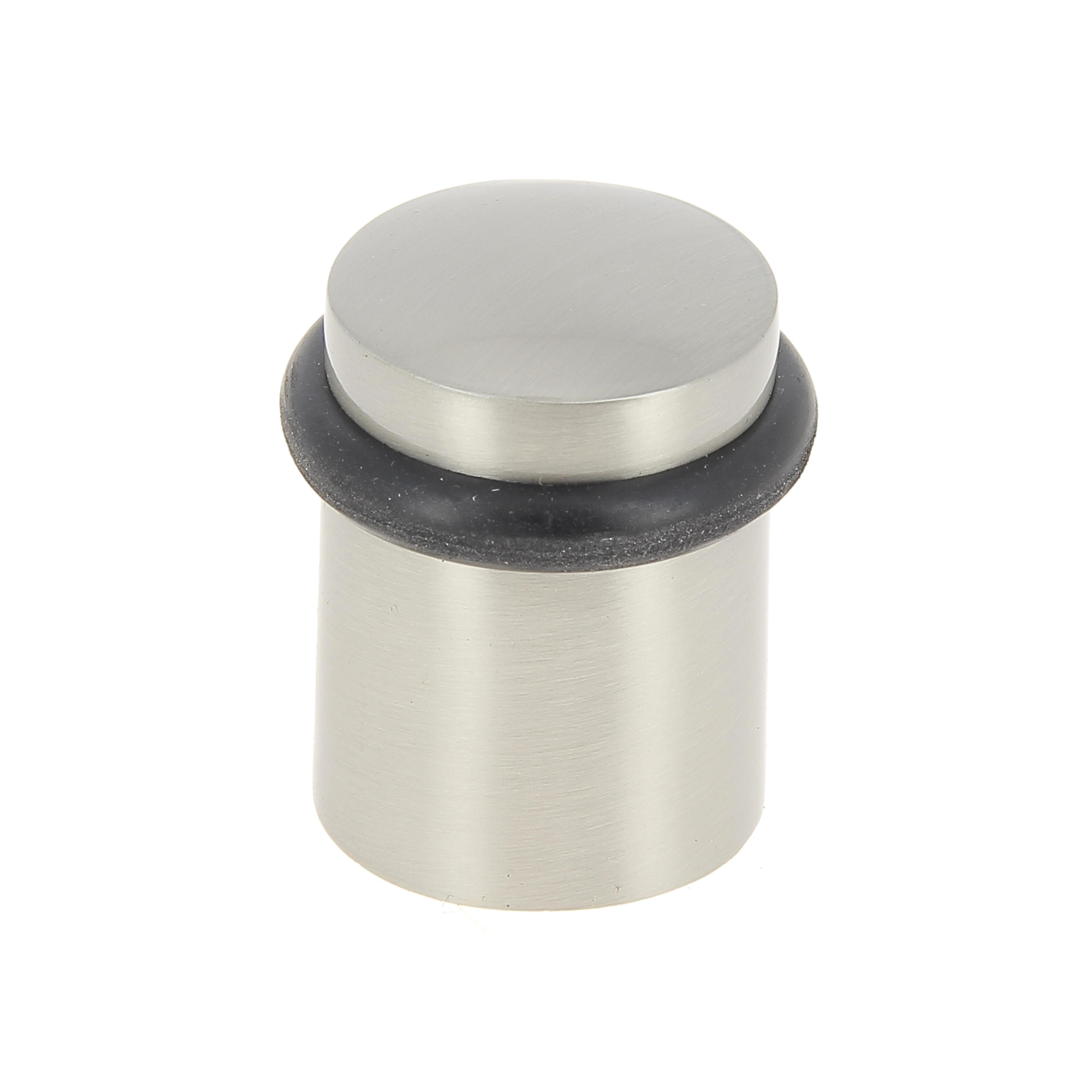 Lot de 4 butées de porte à visser aluminium LINEA BERTOMANI gris, ⌀3.4 x H.4 cm - 3