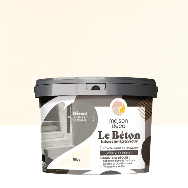Enduit décoratif Le béton MAISON DECO, mica, 5kg