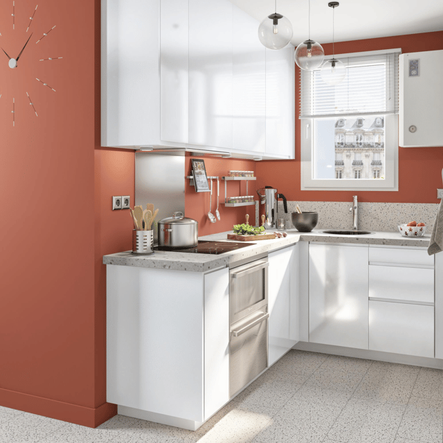 Façade de tiroir de cuisine Tokyo blanc brillant H.12.5 x l.59.7 cm