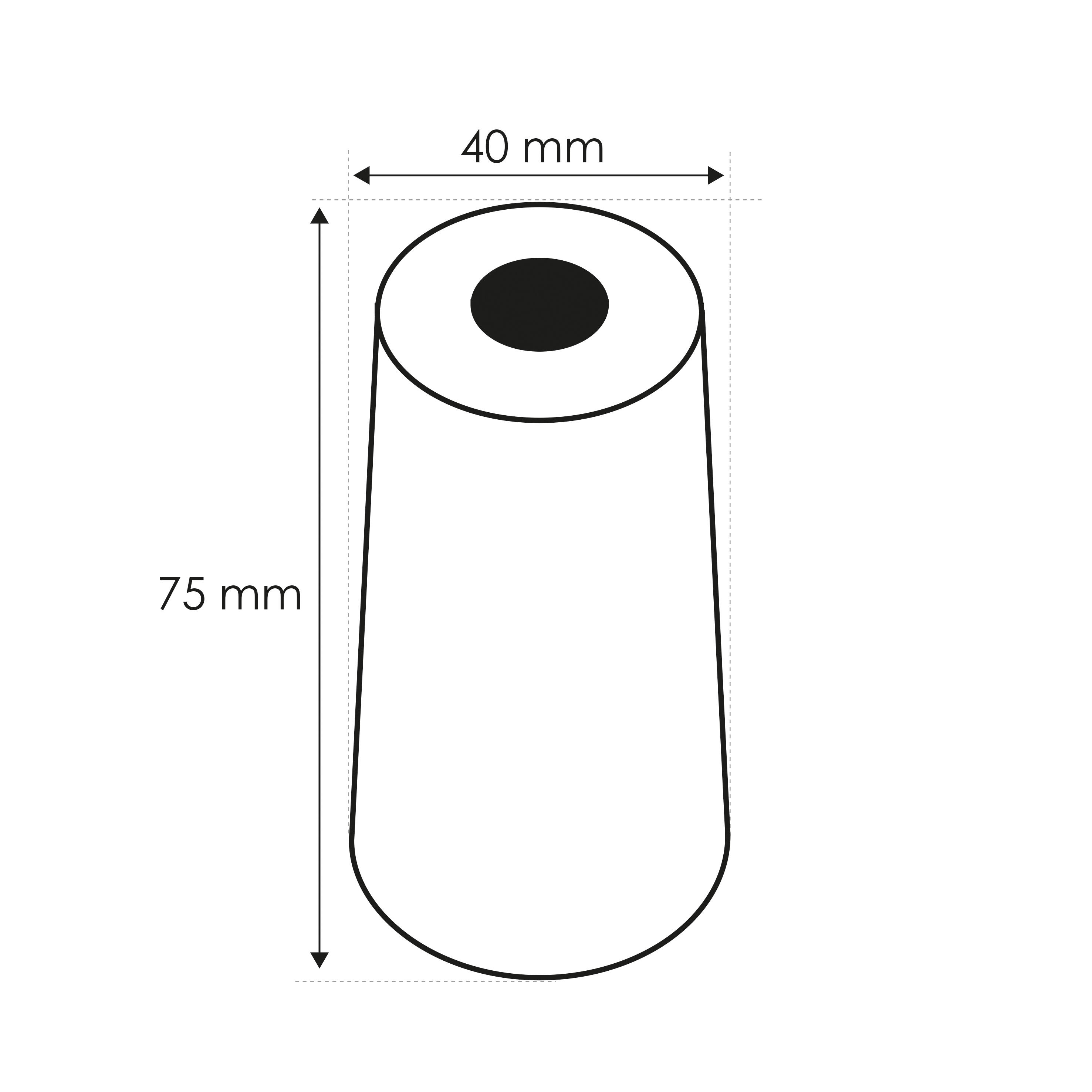 Butée de porte à visser caoutchouc CHRISLIGNE noir, ⌀3.9 x L.4 x H.7.5 cm - 5