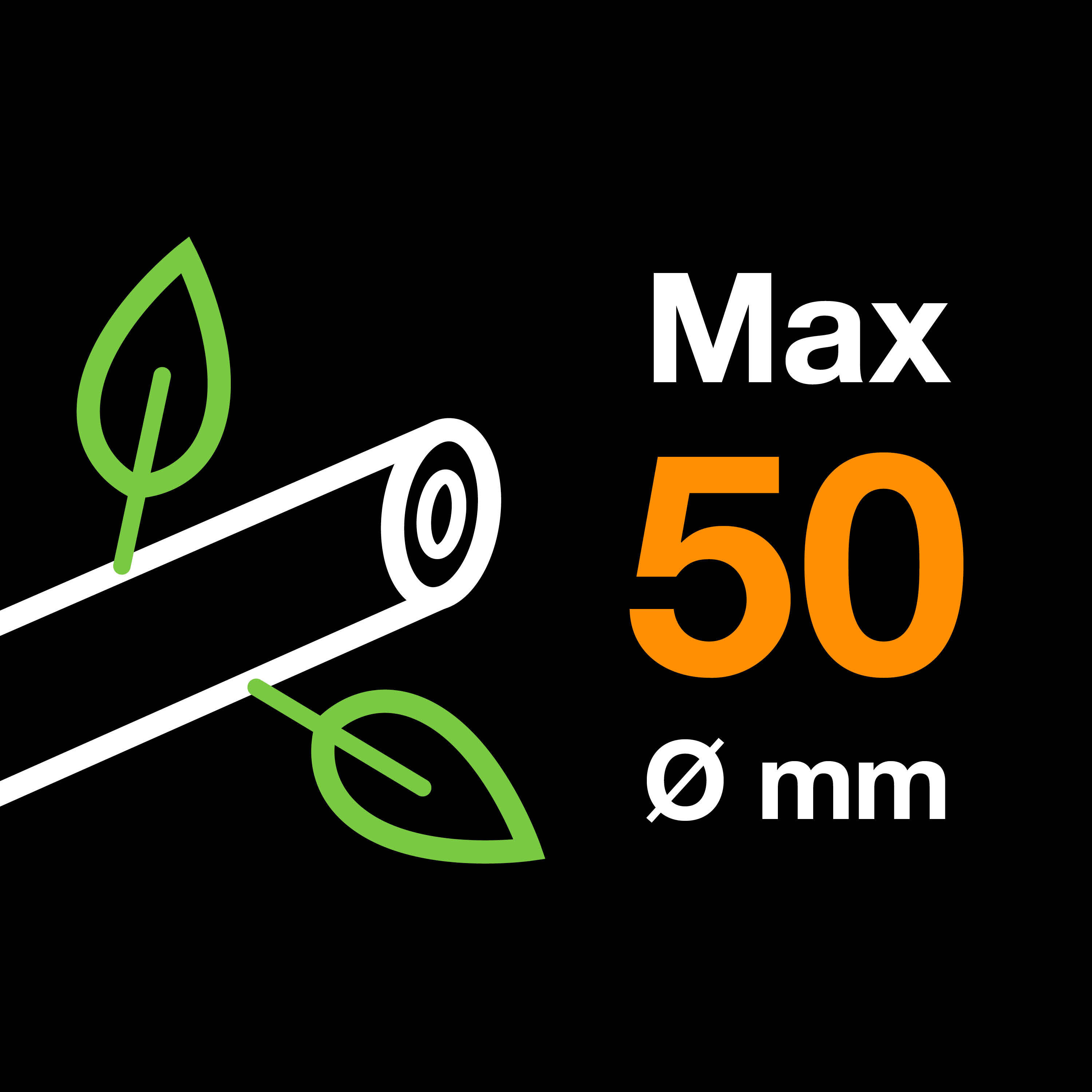 Coupe-branches FISKARS PowerGear™ crémaillère et lame franche L78 Ø50mm - 10