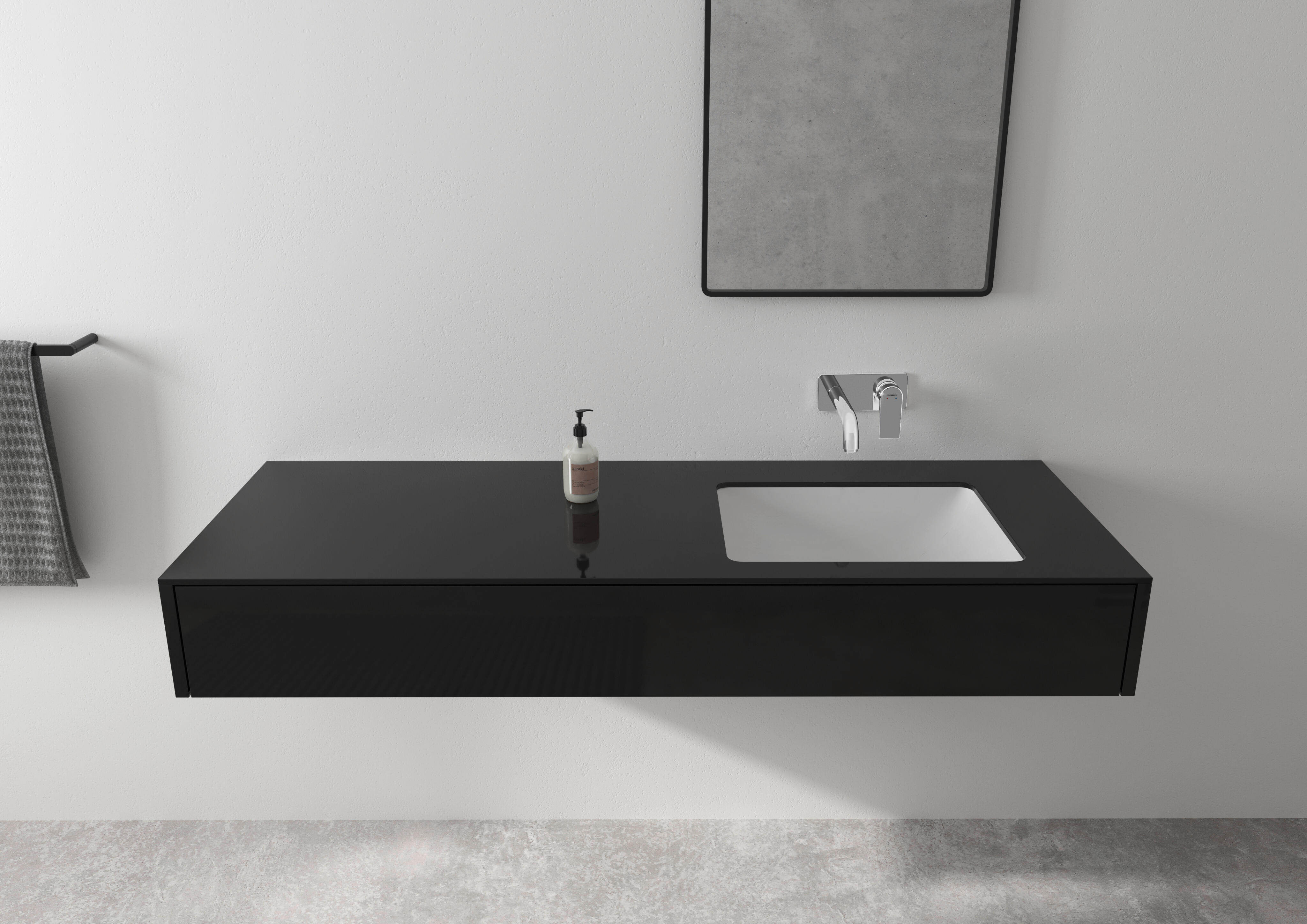 Mitigeur de lavabo mural chrome, Vernis Shape Eco, HANSGROHE - 2