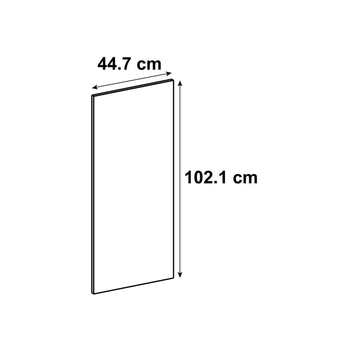 Porte de cuisine delinia id Tokyo blanc brillant H.102.1 x l.44.7 cm - 8