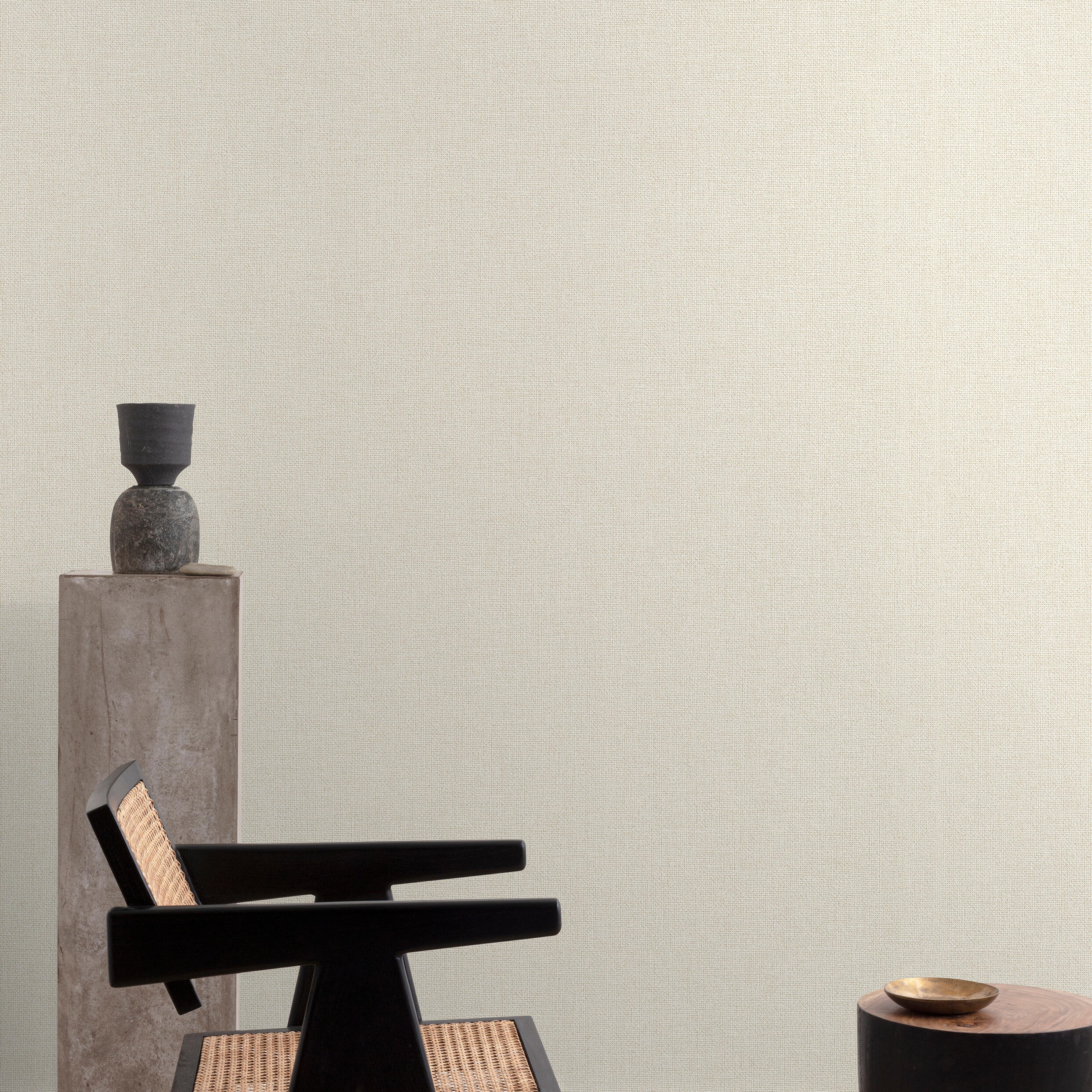 Papier peint intissé Textile mat INSPIRE écru dove - 2