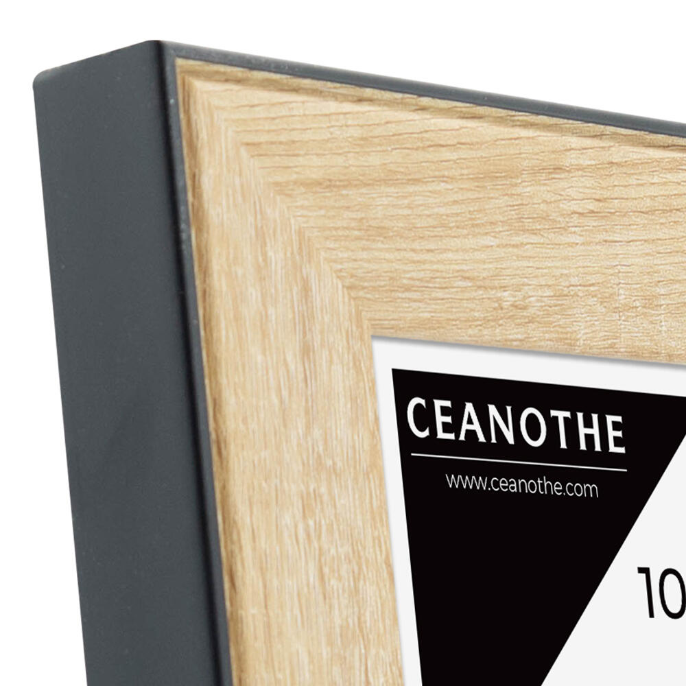 Cadre Newton, H.15 x l.10 cm teinte chêne clair - 5