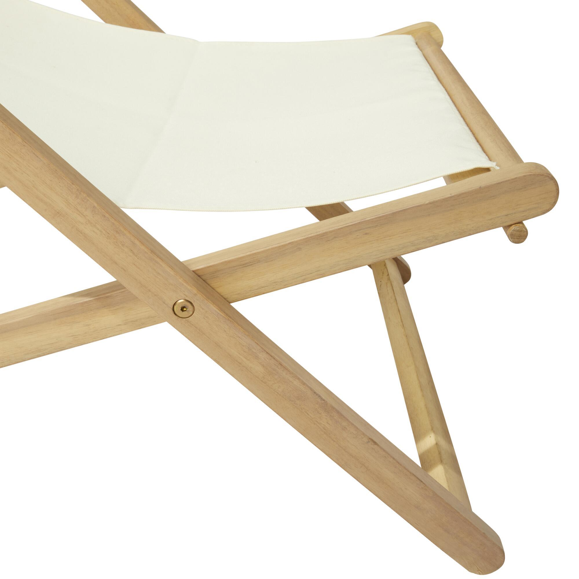 Cadeira de relax acácia bege Solis Naterial - 32