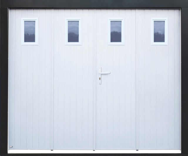Porte de garage 4 vantaux pvc 200 x 240 au meilleur prix | Leroy Merlin