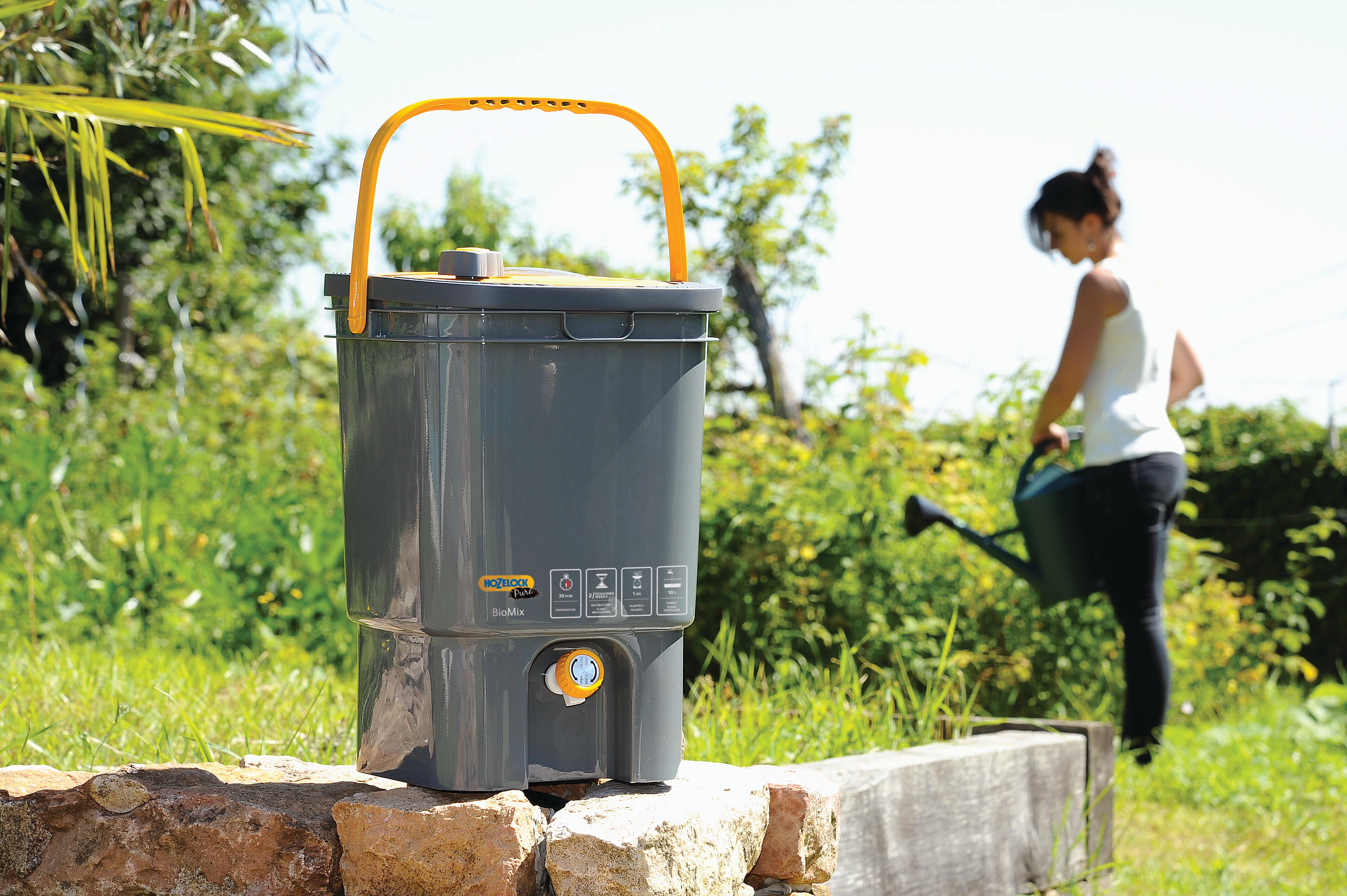 Composteur d'extérieur HOZELOCK Biomix gris / argent 19 l - 4