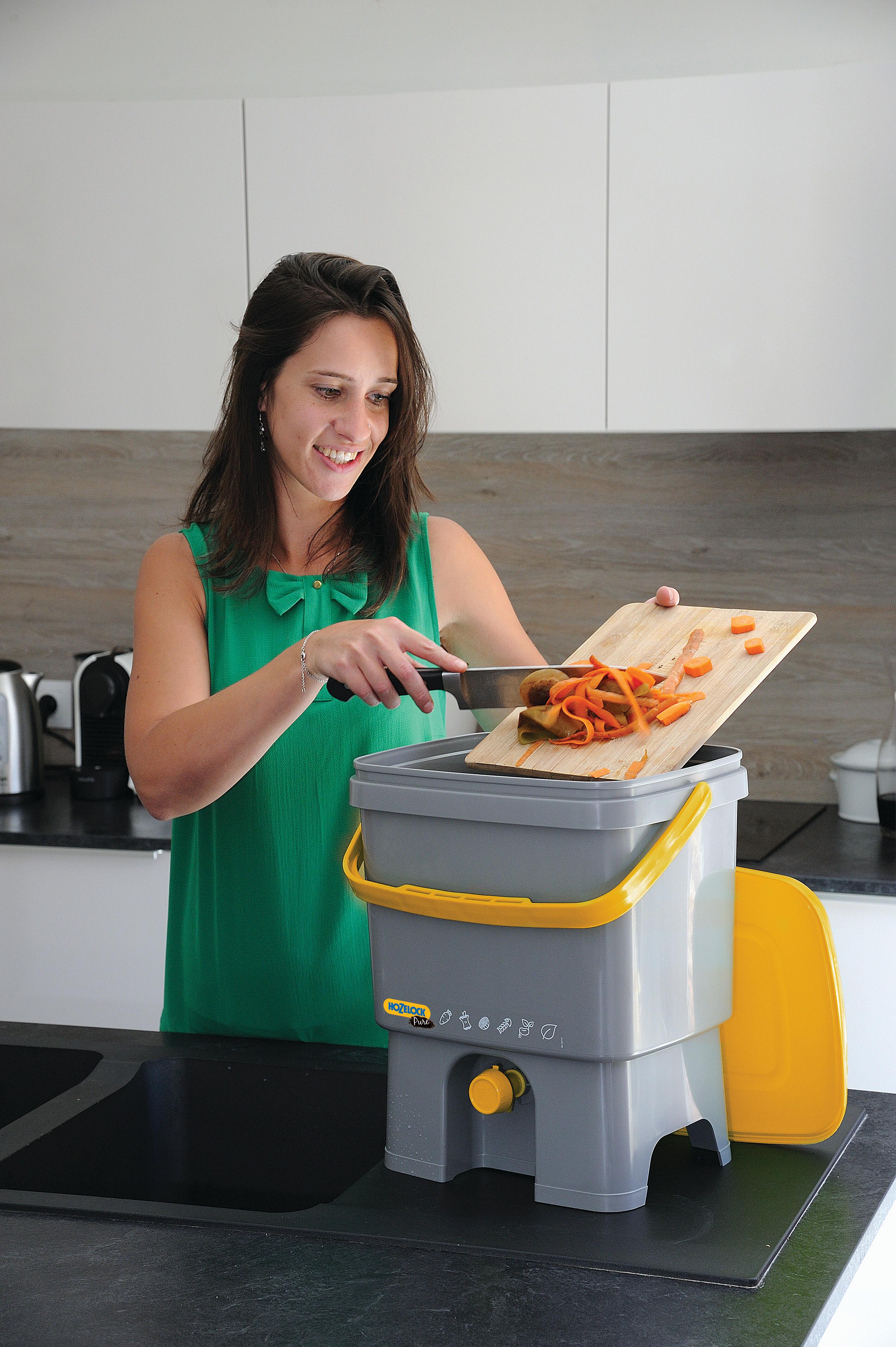 Composteur de cuisine Hozelock Bokashi 16L + activateur compost - 2