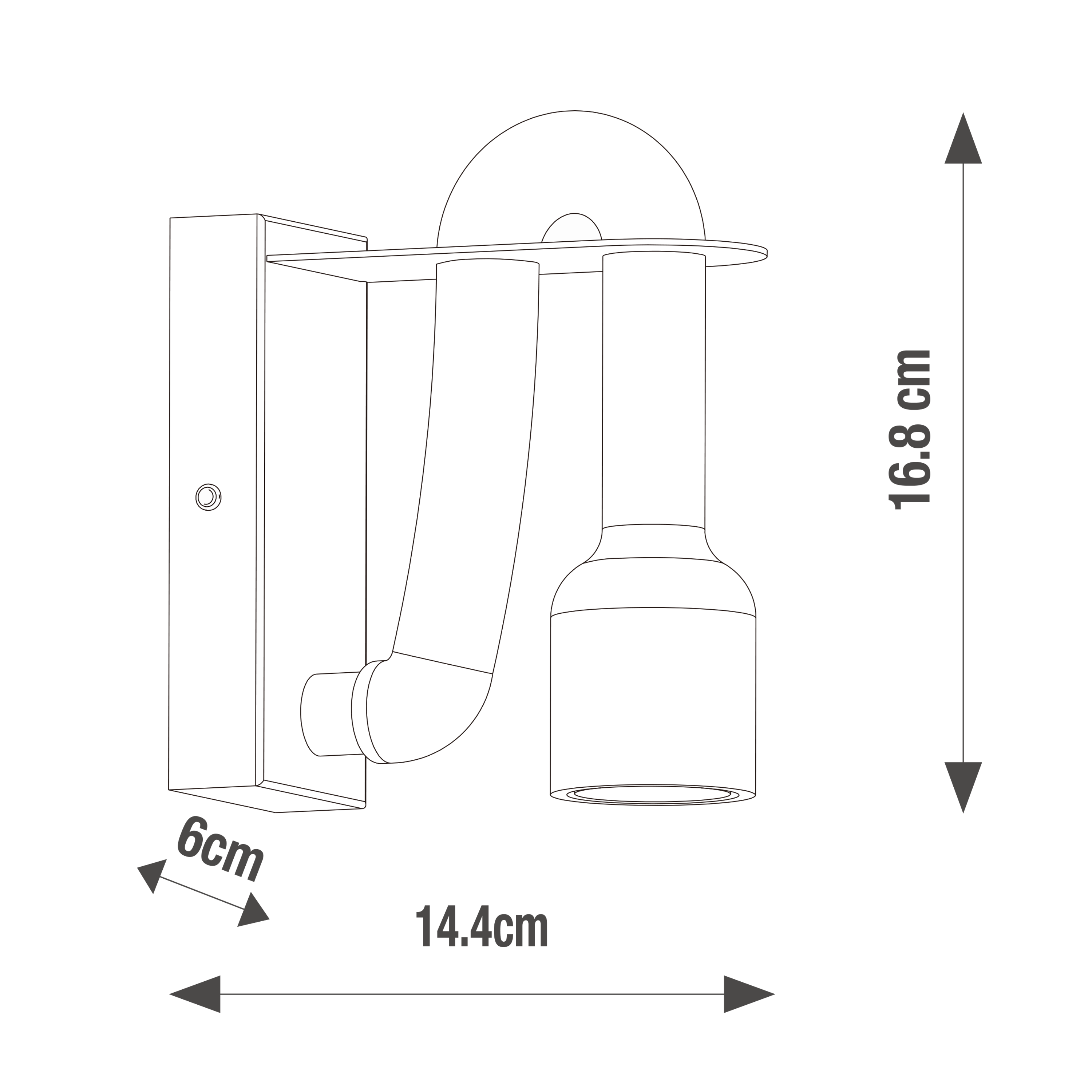 Applique murale E27, corde, Cordera, INSPIRE - 7