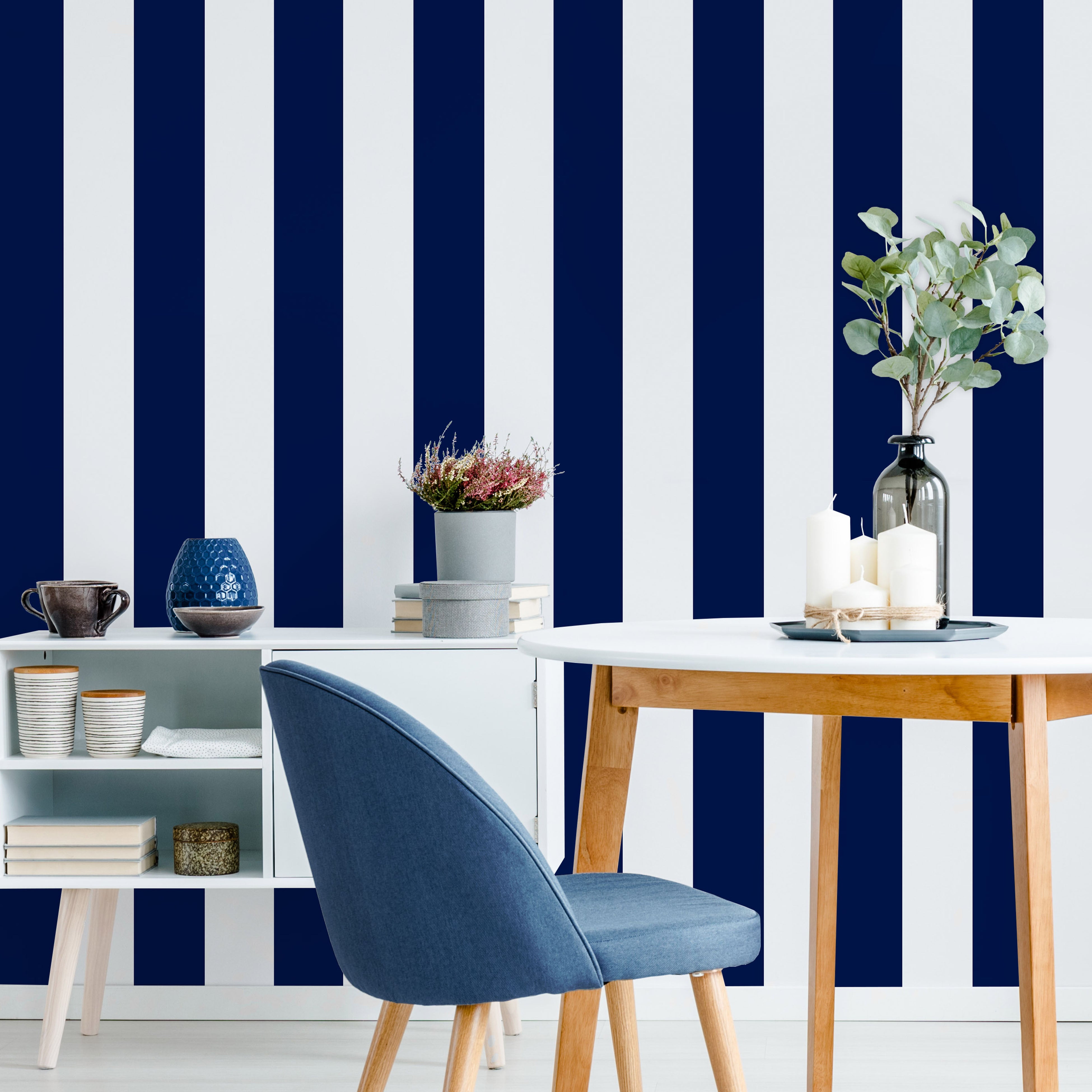 Papier Peint,HaoHome U2013 Papier Peint Intissé à Rayures Verticales