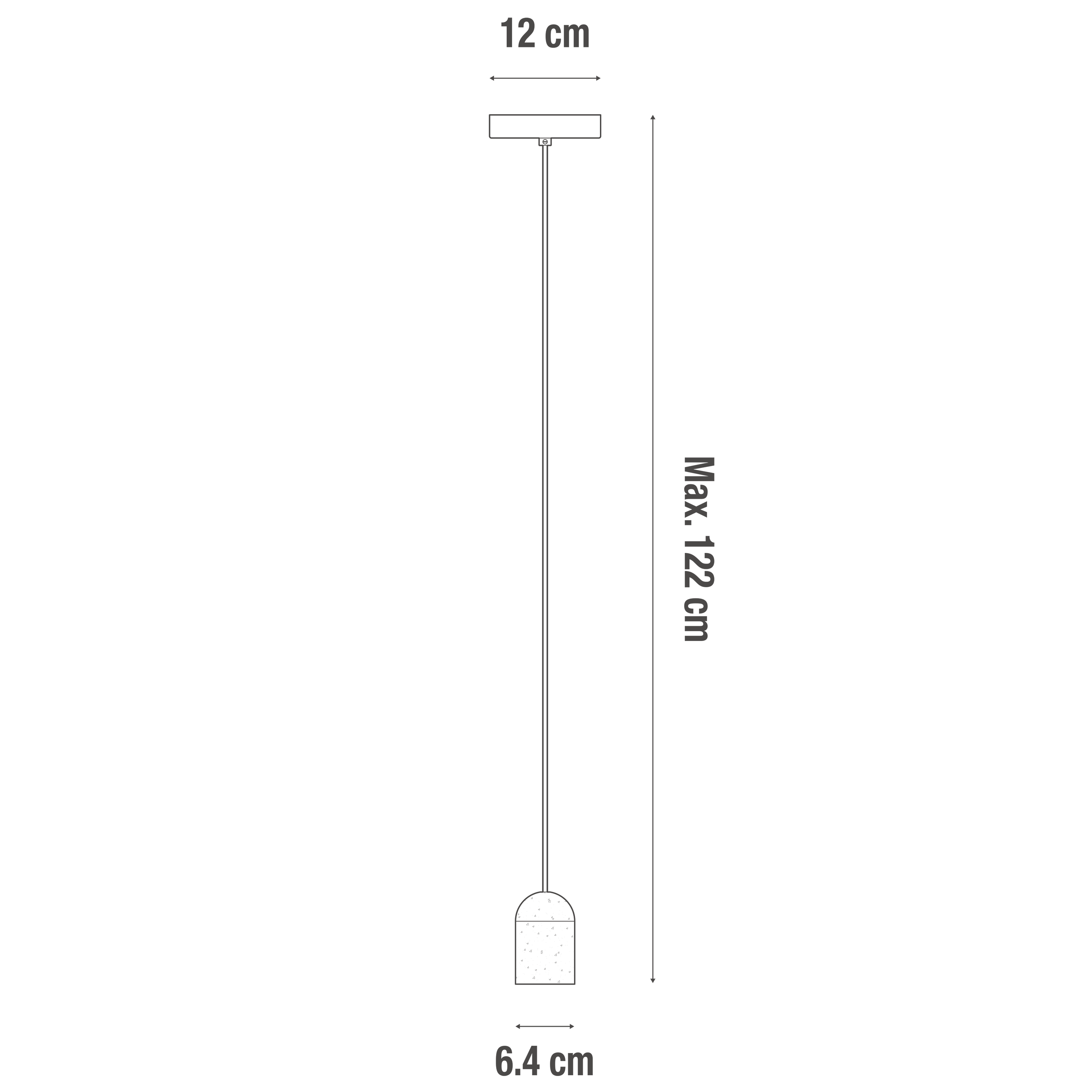 Zawiesie Tezzo betonowe E27 Inspire - 13