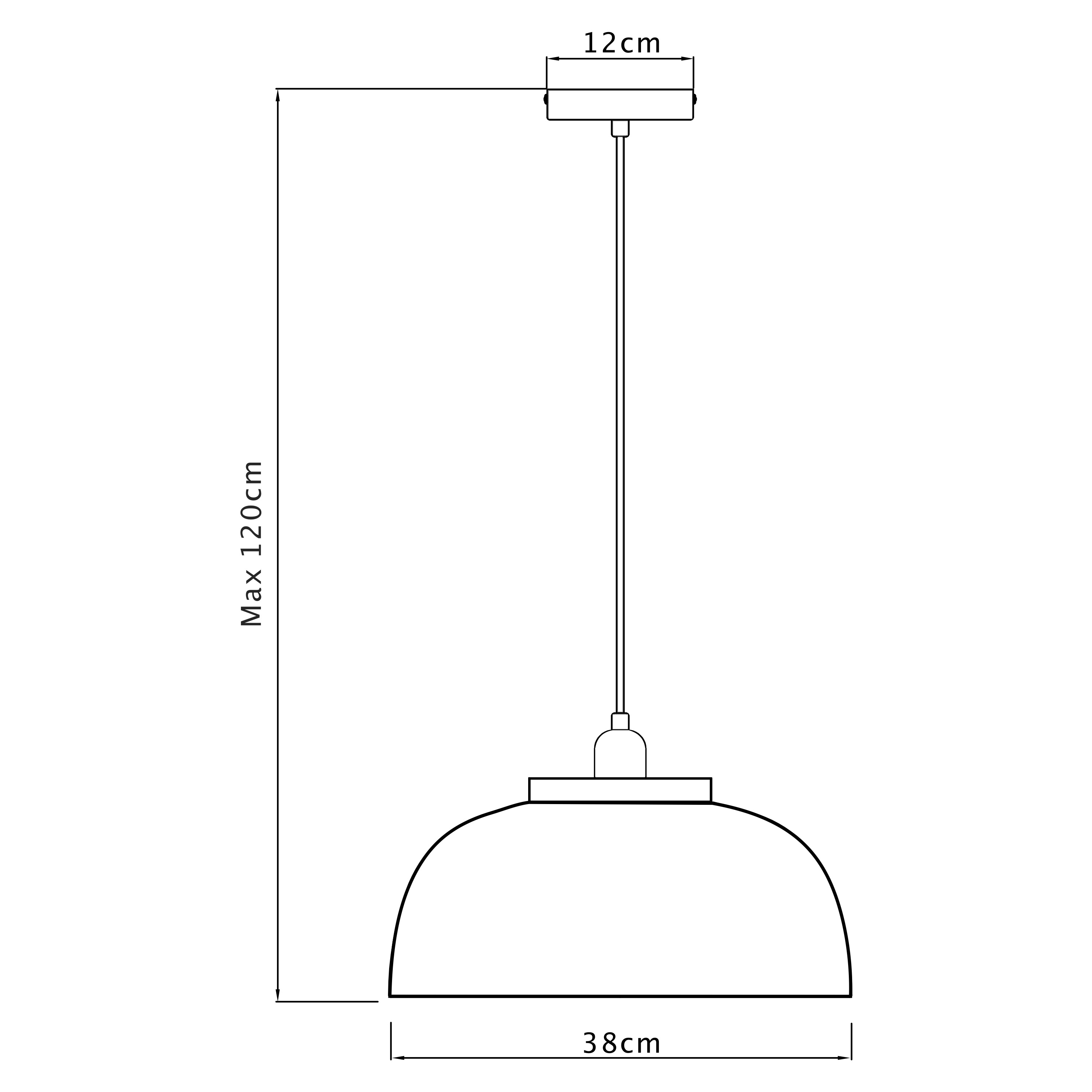 Lampa wisząca Jazon czarna E27 Inspire - 5
