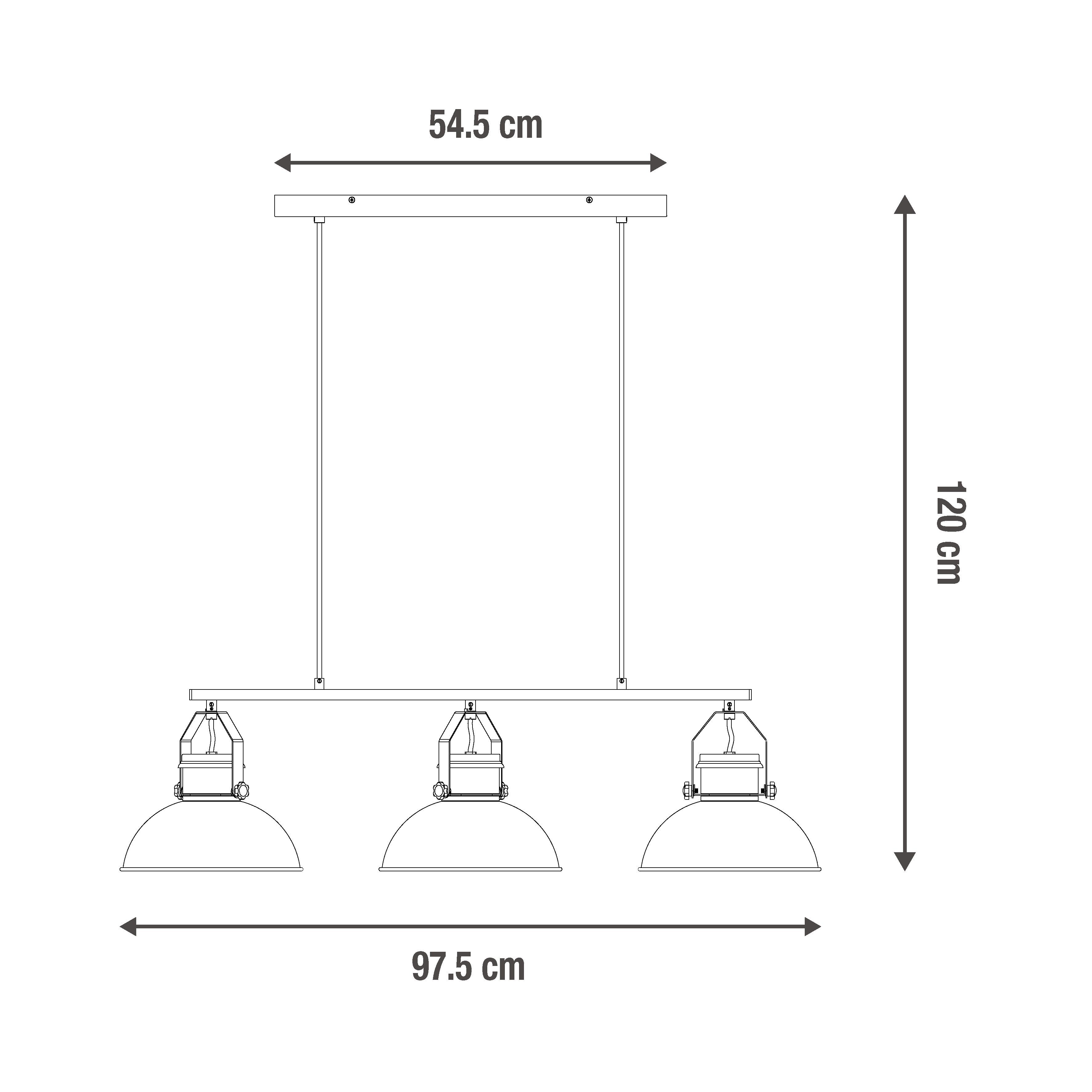 Suspension Ted fer, noir, Diam.25.5 cm INSPIRE, E27 - 10