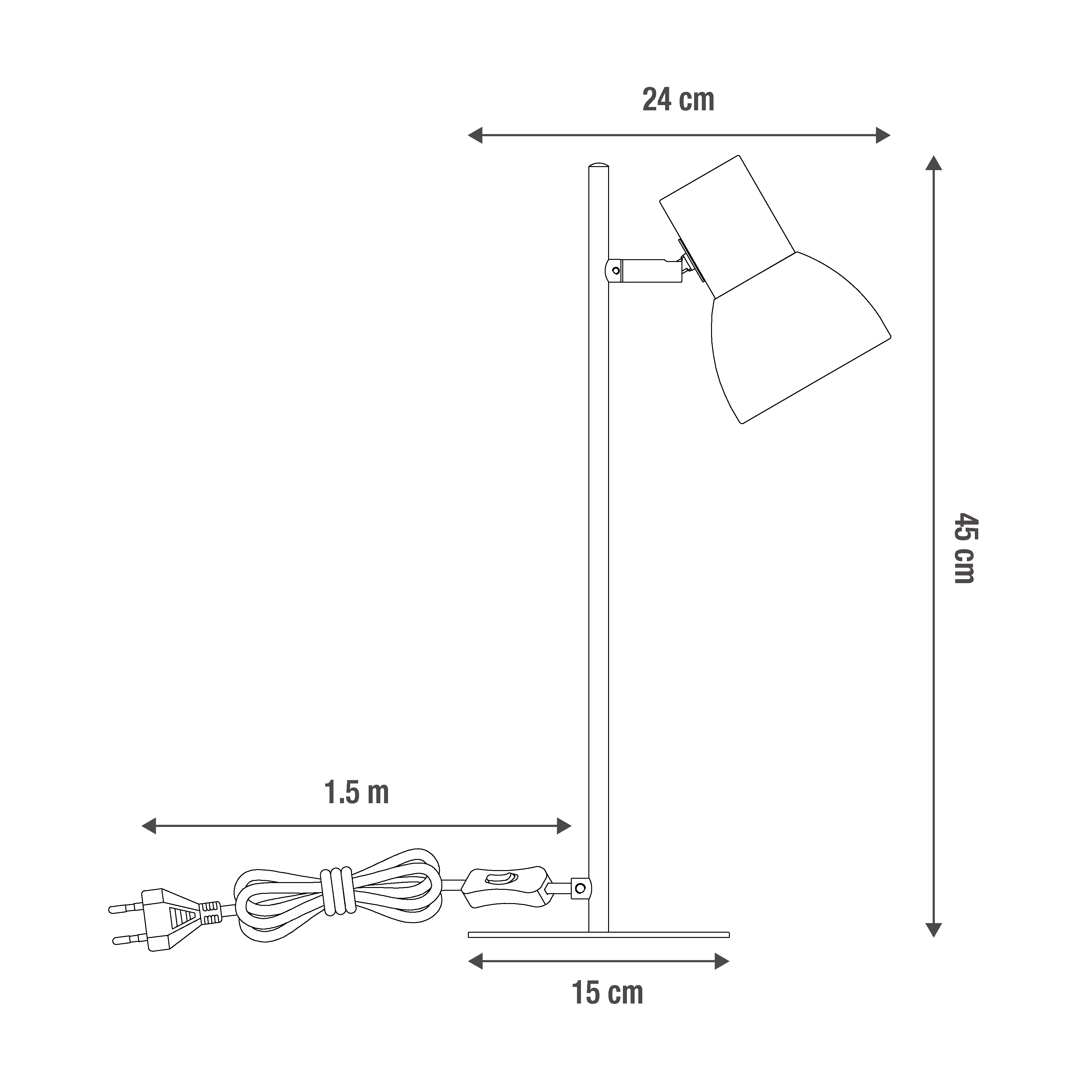 Lampa stołowa Venosa biała E14 Inspire - 14