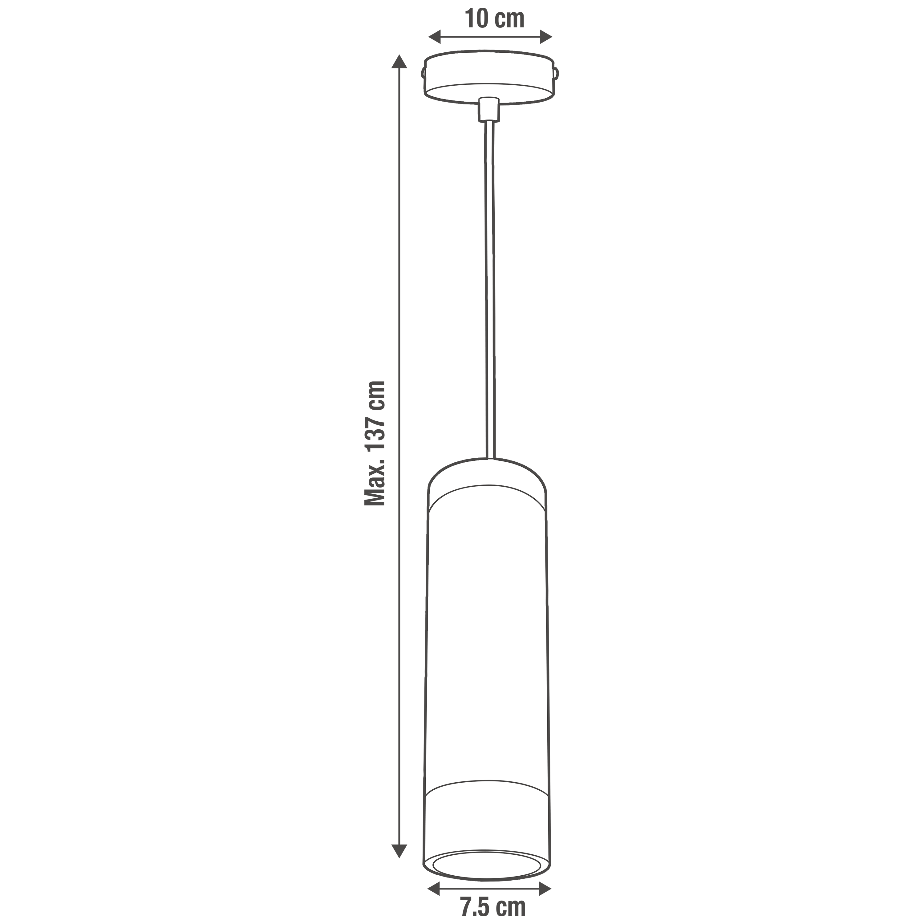Lampadario Natura Minaki nero paralume nero GU10 Ø7.5cm INSPIRE - 11