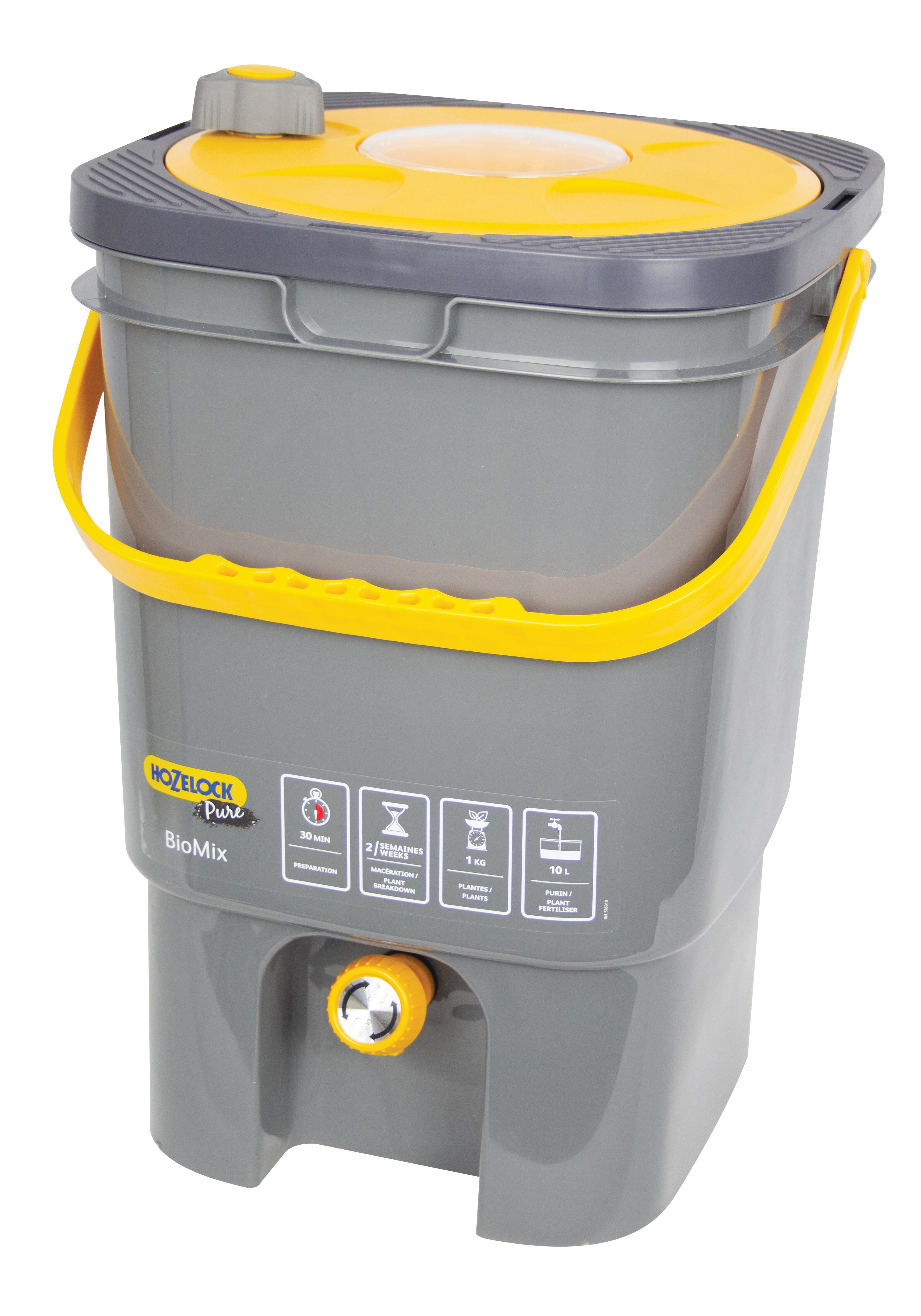 Composteur d'extérieur HOZELOCK Biomix gris / argent 19 l - 7