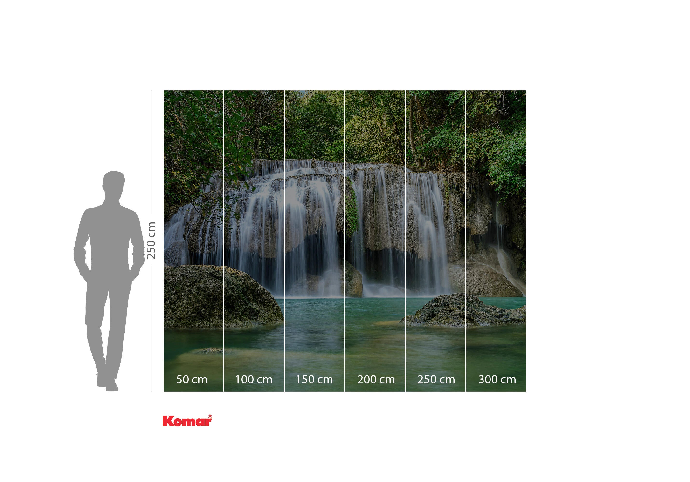 Papier peint panoramique lieu de pouvoir vert l.300 x H.250 cm - 8