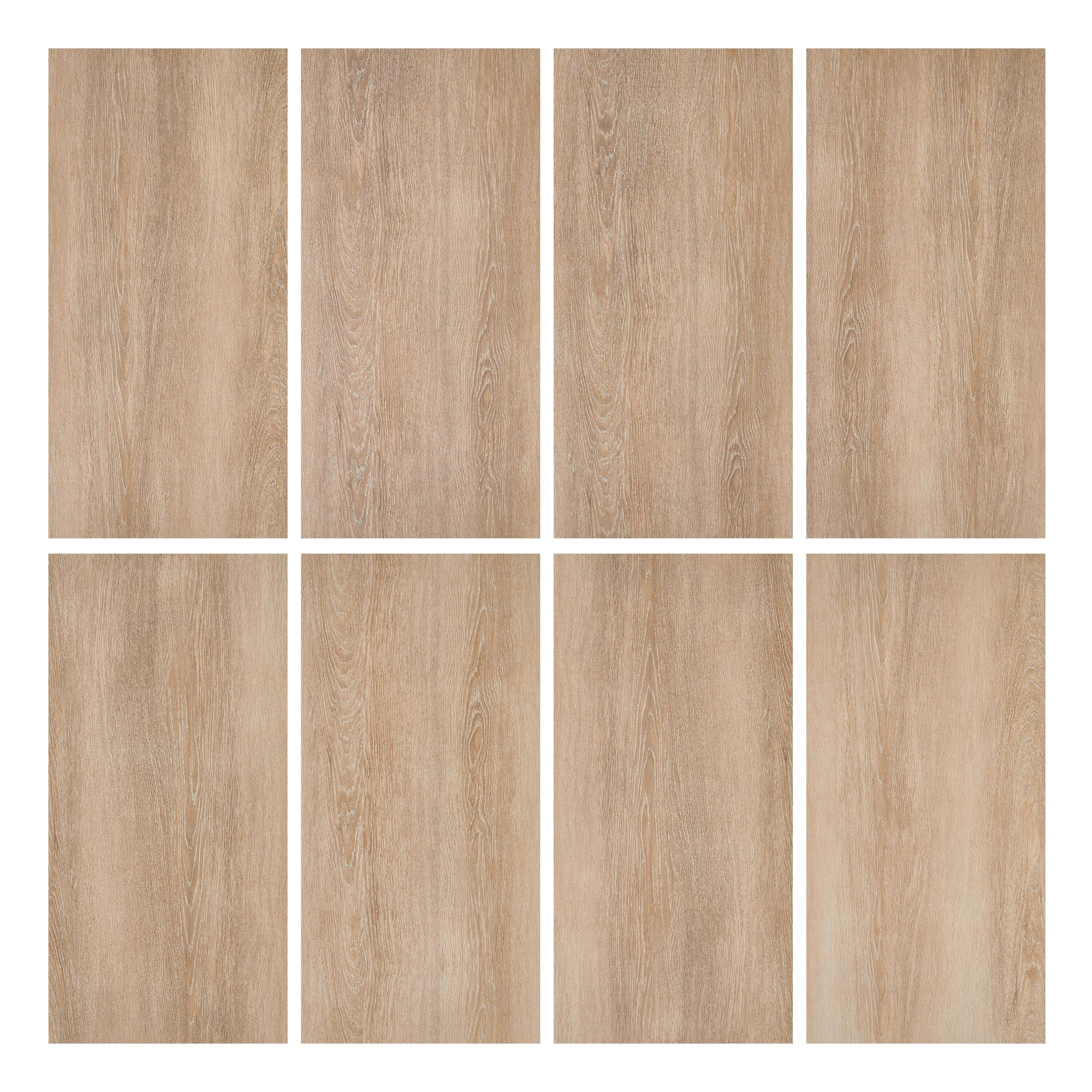 Piastrella da pavimento e rivestimento interno 30.5 x 61.3 cm Sp. 7.4 mm Cabano Natural in gres porcellanato smaltato marrone opaco traffico intenso (pei 4/5) R9 1.5 mq - 6