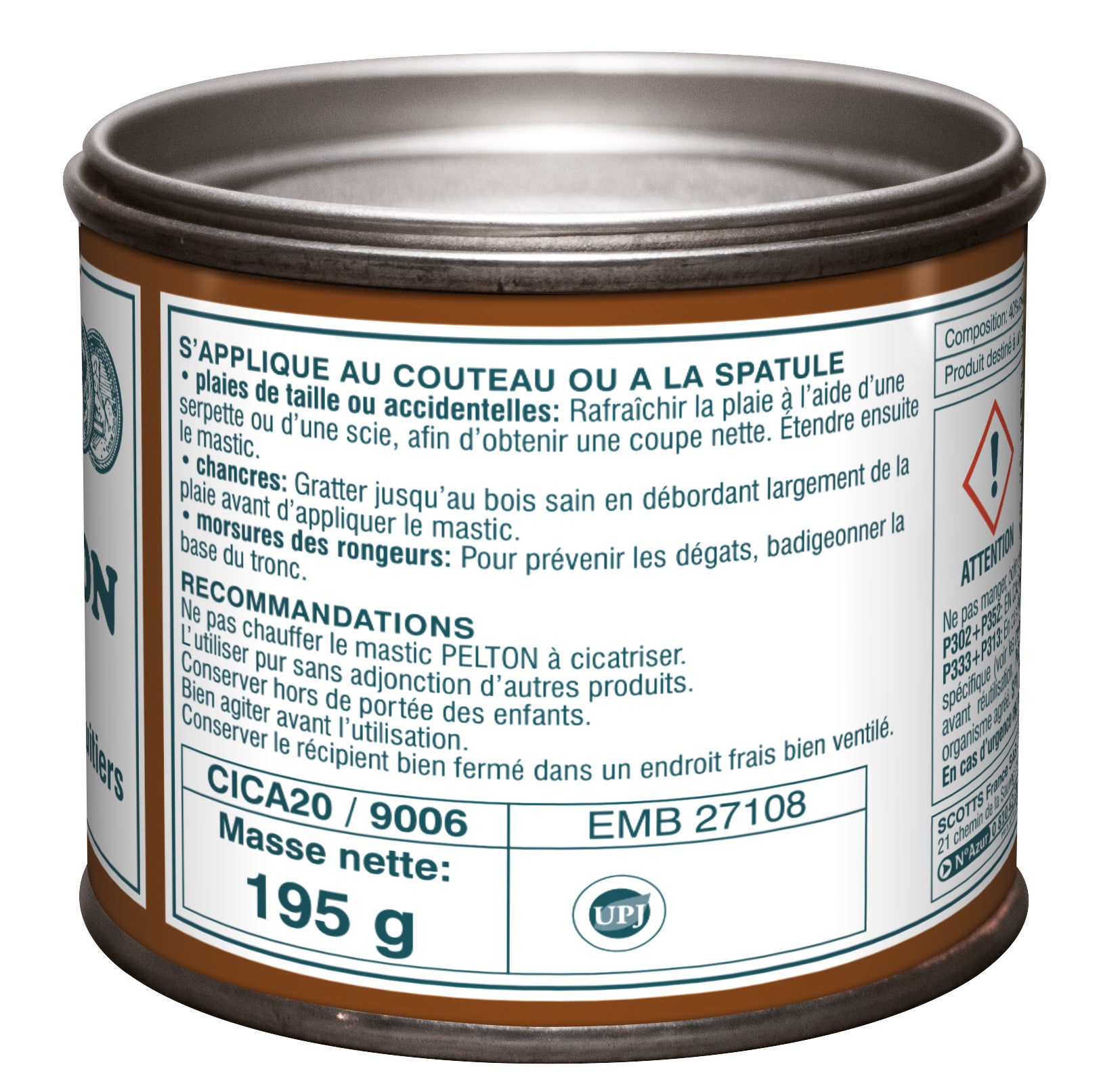 Mastic à cicatriser PELTON, 195 g - 2
