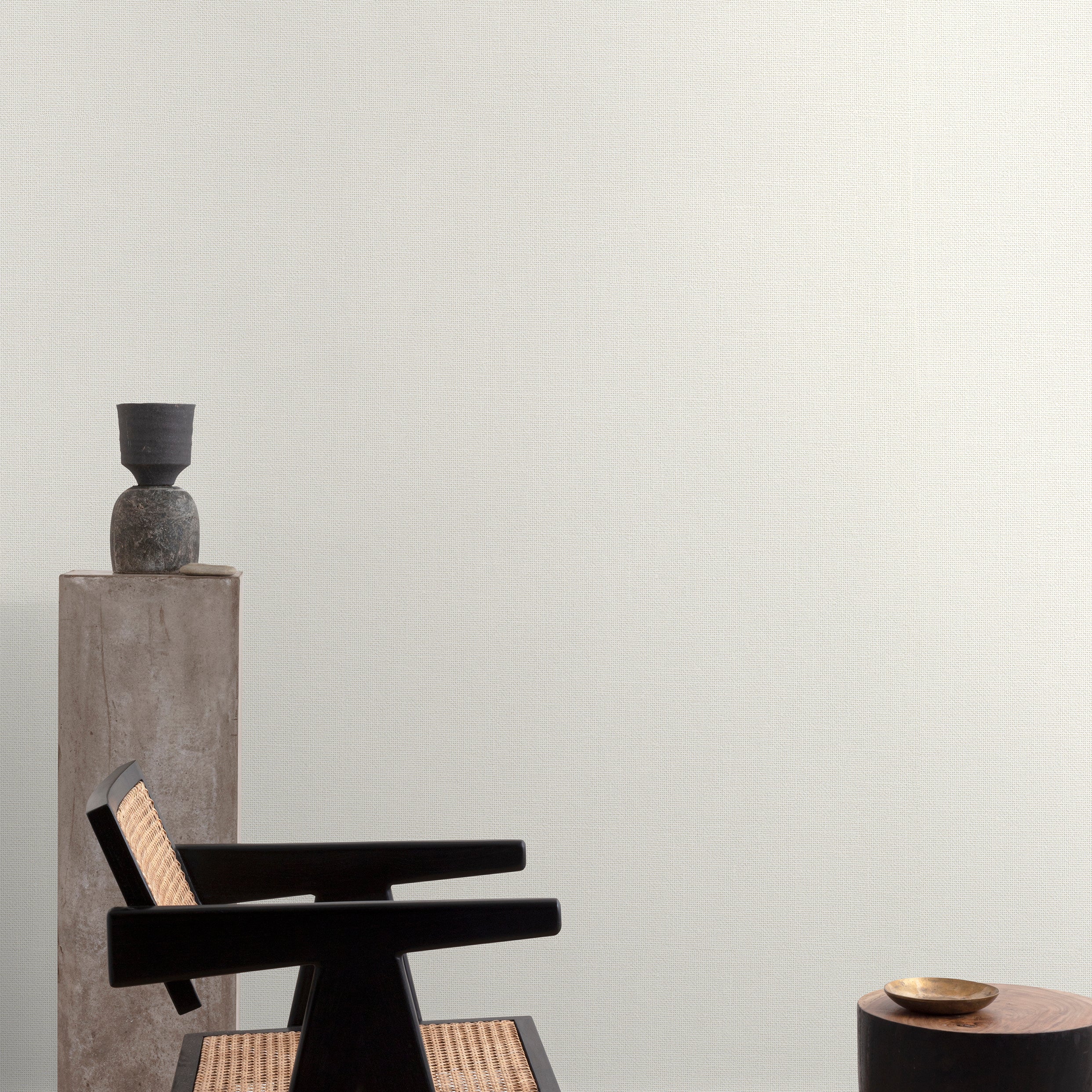 Papier peint intissé Textile mat INSPIRE blanc - 2