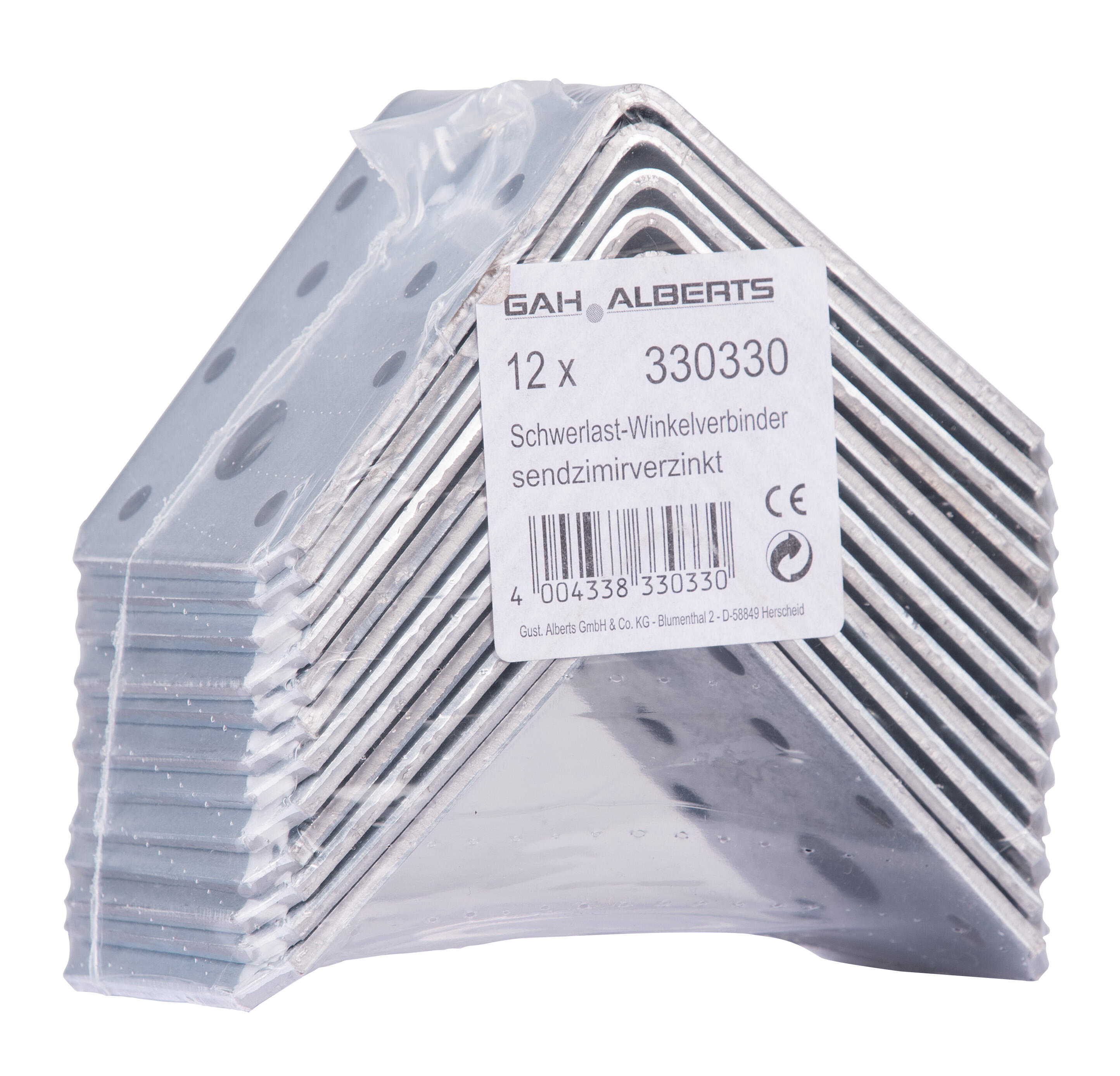 Équerres d'angle - 8x Acier galvanisé - Équerre d'angle pour