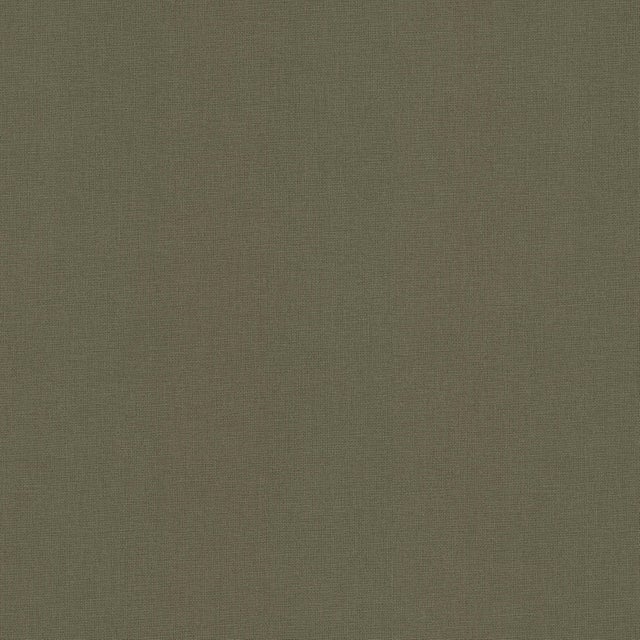 Papier peint intissé Textile mat INSPIRE kaki foncé