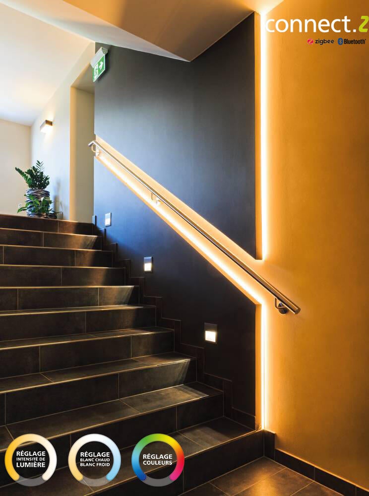 Kit ruban LED connecté 5m Zigbee bluetooth, couleurs et blancs, EGLO - 2