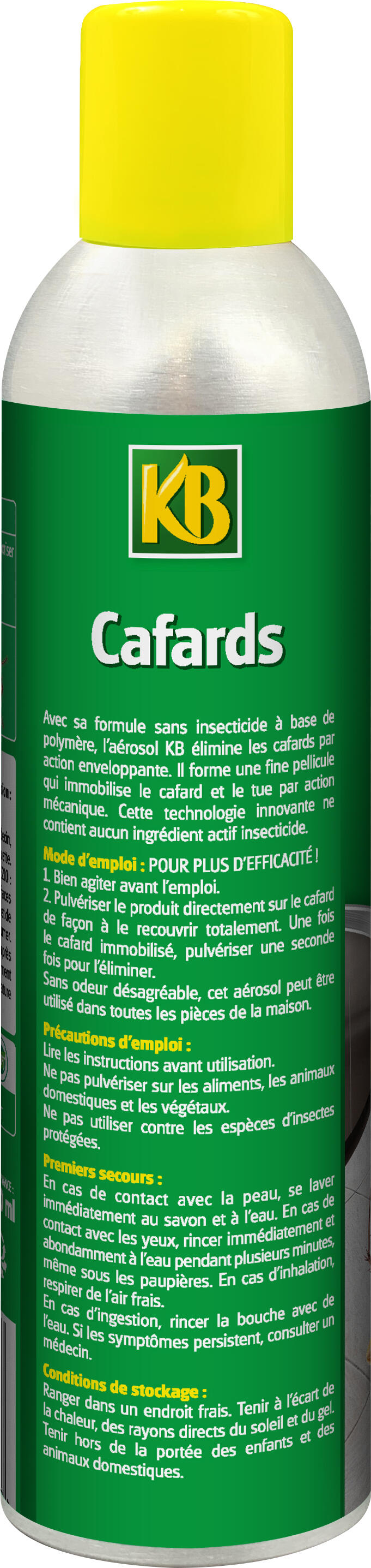 Aérosol insecticide liquide cafards, Hdcafae KB, 300 ml - 2