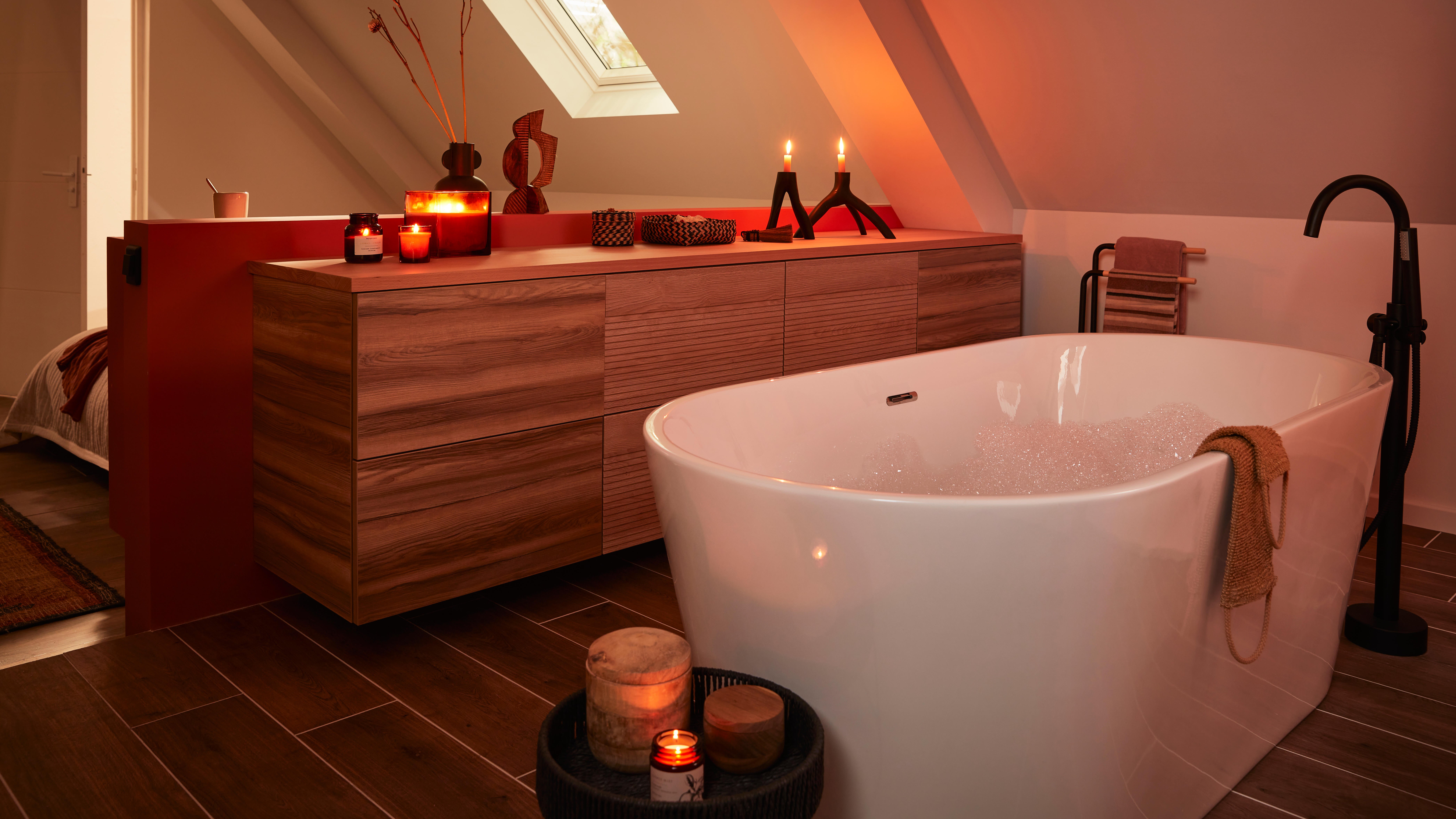 Mitigeur de bain îlot noir mat, Ilo, EDOUARD ROUSSEAU - 3