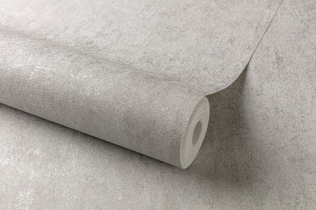 Papier peint intissé Béton métal INSPIRE gris smoke n°6