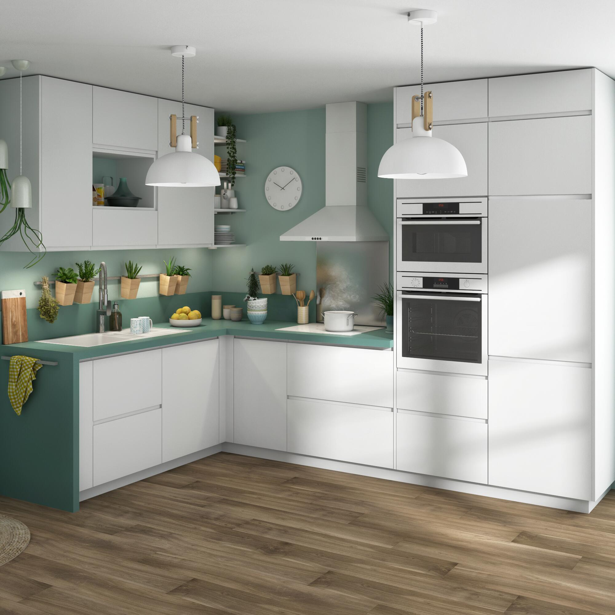 Frente gaveta de cozinha Delínia Tokyo 60X13 cm branco mate - 12