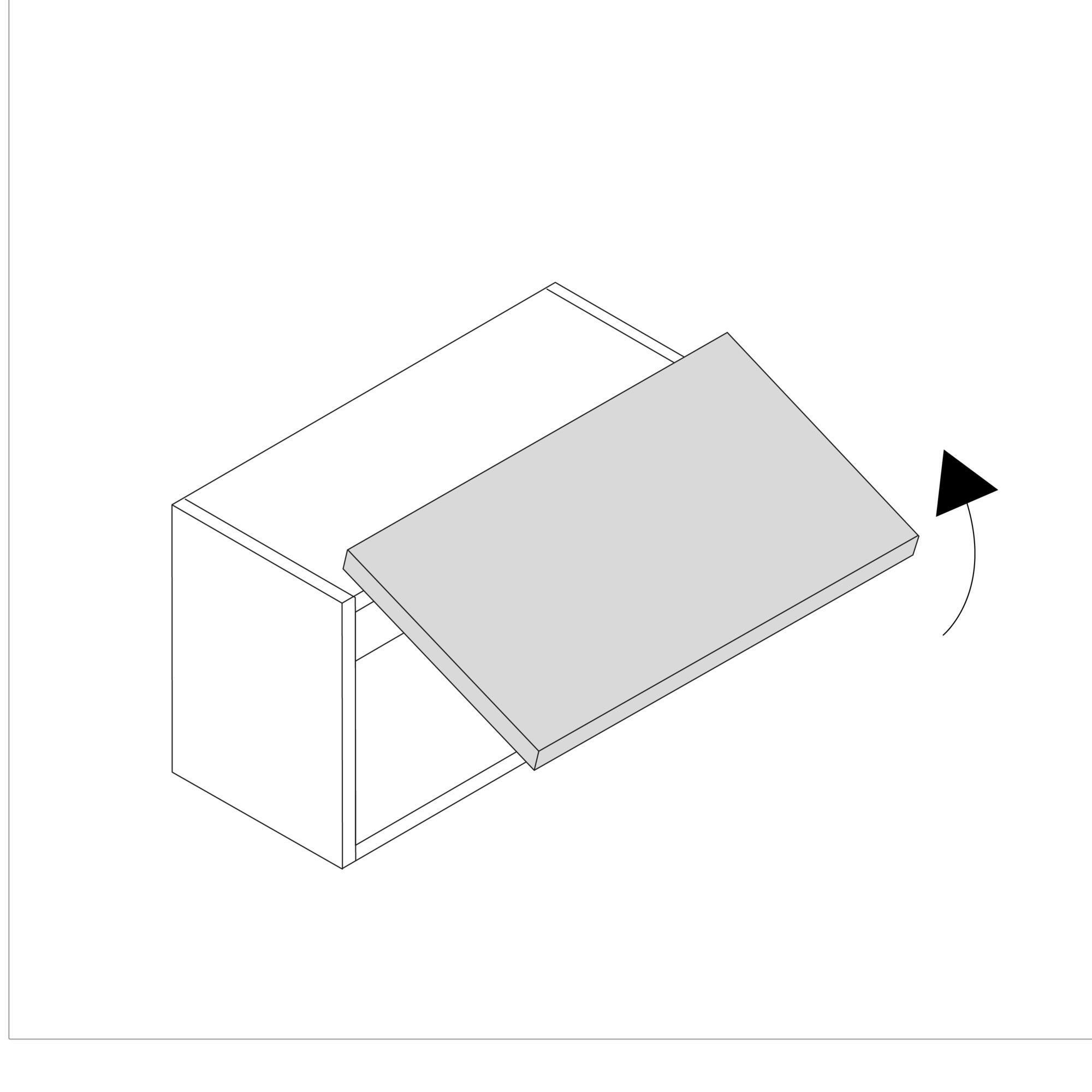 Porte de cuisine delinia id Tokyo blanc mat H.47.7 x l.59.7 cm - 3