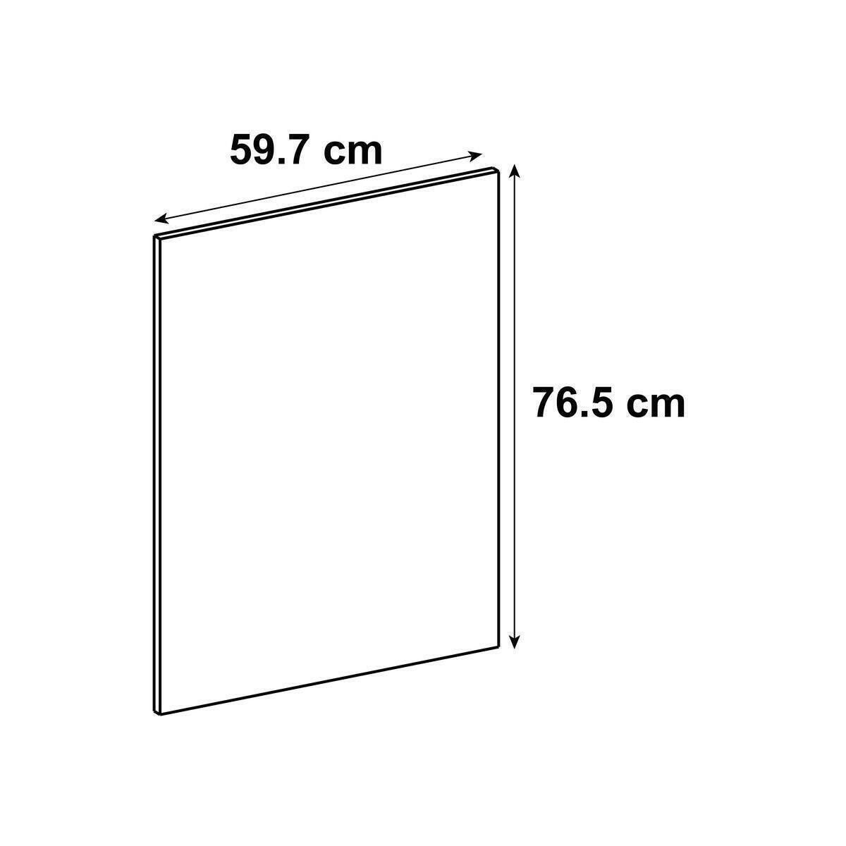 Porte de cuisine Tokyo noir mat H.76.5 x l.59.7 cm - 7