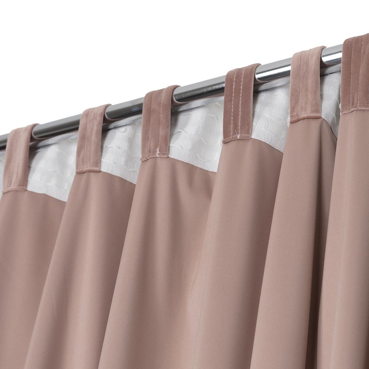 Tenda Misty rosa antionde, passanti nascosti 135x280 cm - 14