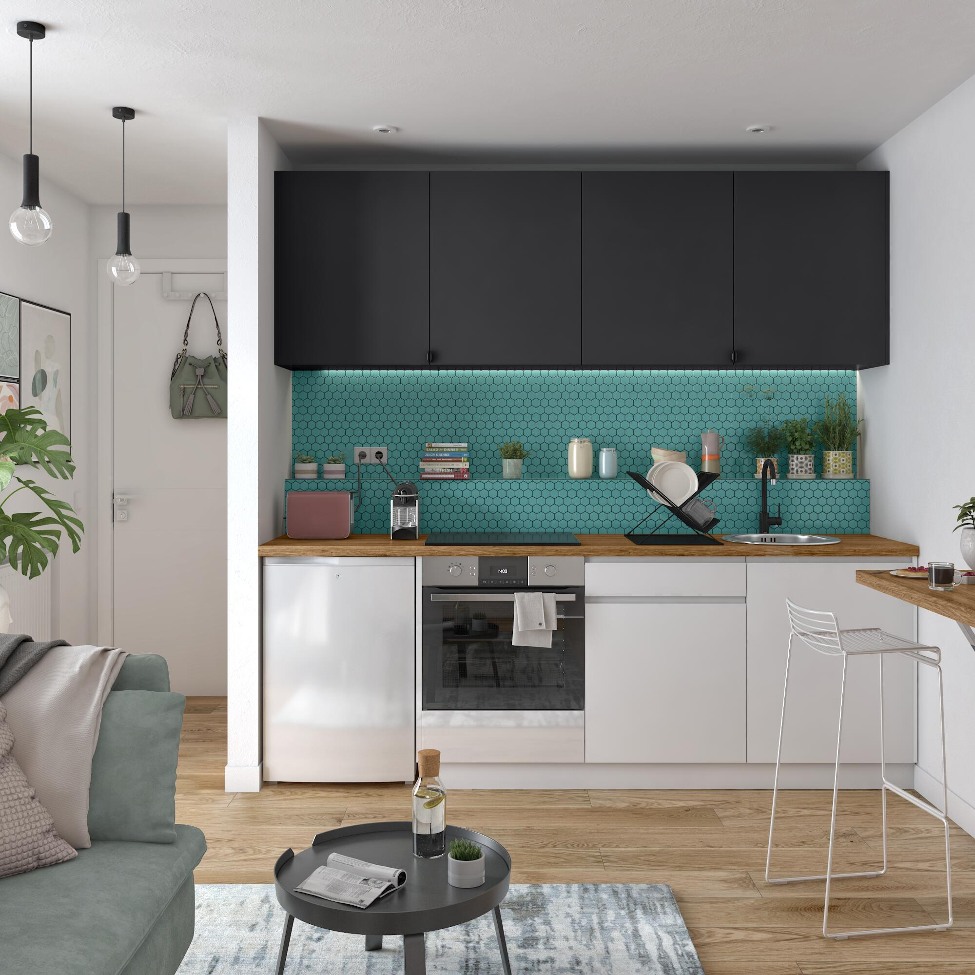 Frente gaveta de cozinha Delínia Tokyo 60X13 cm branco mate - 11