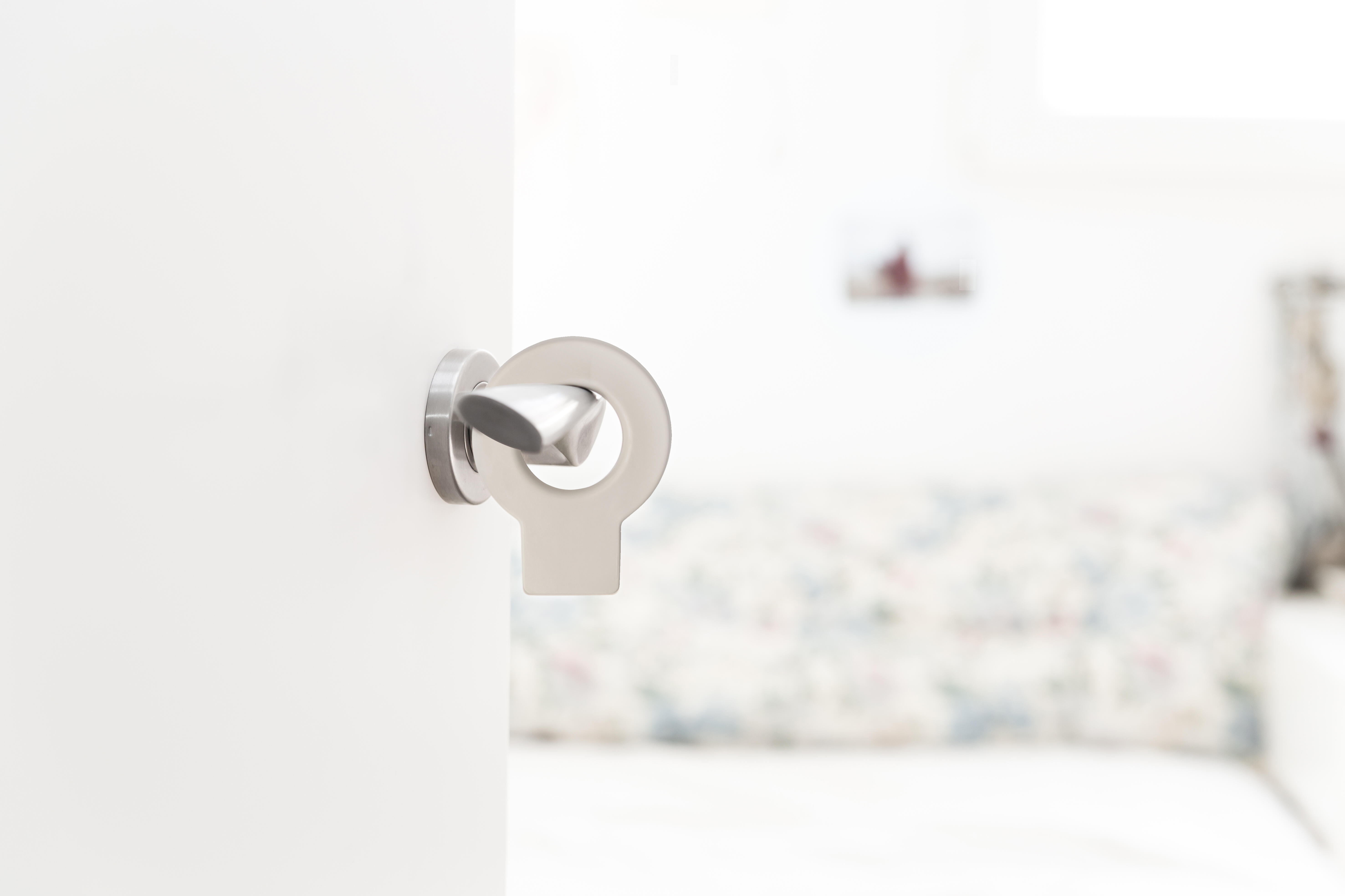 Cale porte amovible REI Lock plastique sable mat L6.3 cm x l.8.2 cm - 6