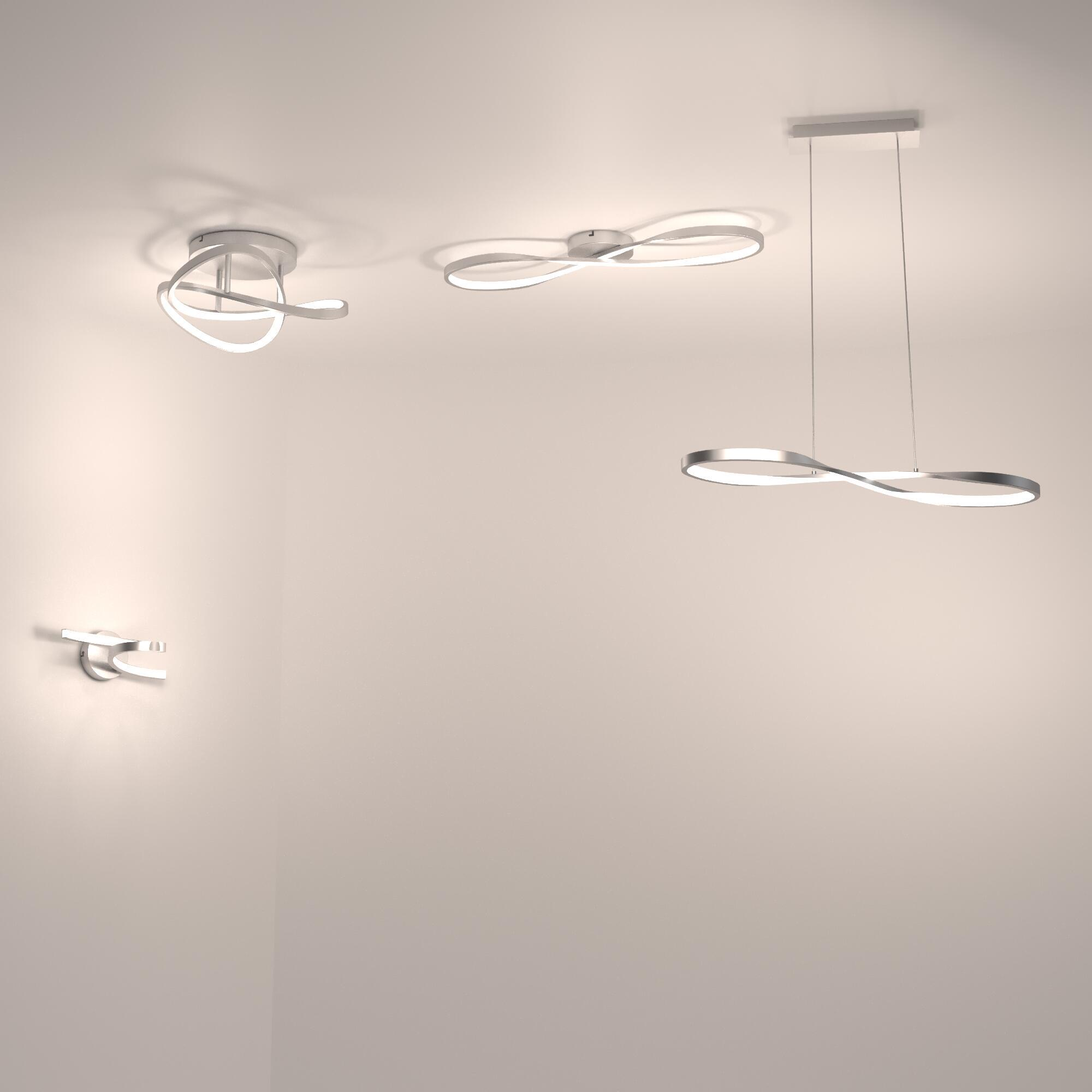 Applique murale LED, acier, chrome, Esme, INSPIRE - 8