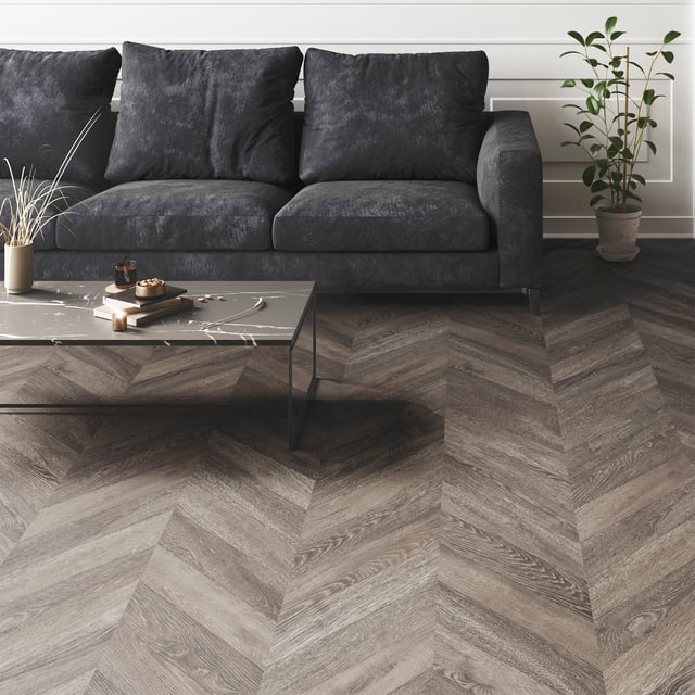 Dalle stratifiée intenso point de hongrie NOVOFLOOR rodin, l.29.3 cm, Ep.8 mm