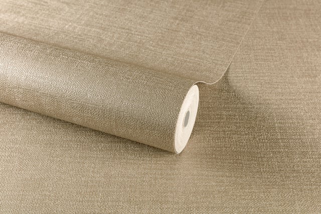 Papier peint intissé Textile nacré INSPIRE doré