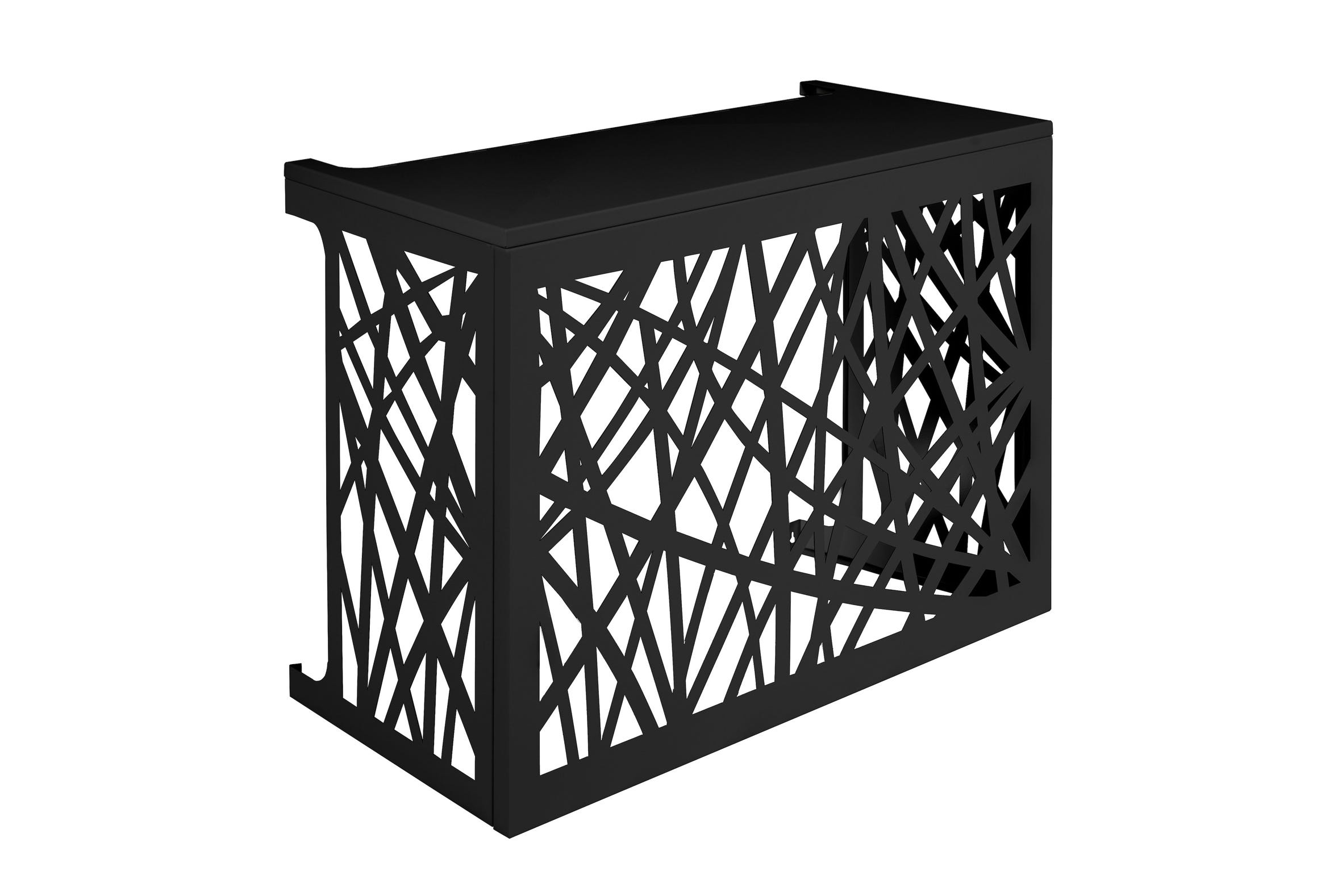 Cache-climatiseur, DEVAUX Deco aluminium noir foncé, l.90 x H.70 cm ...