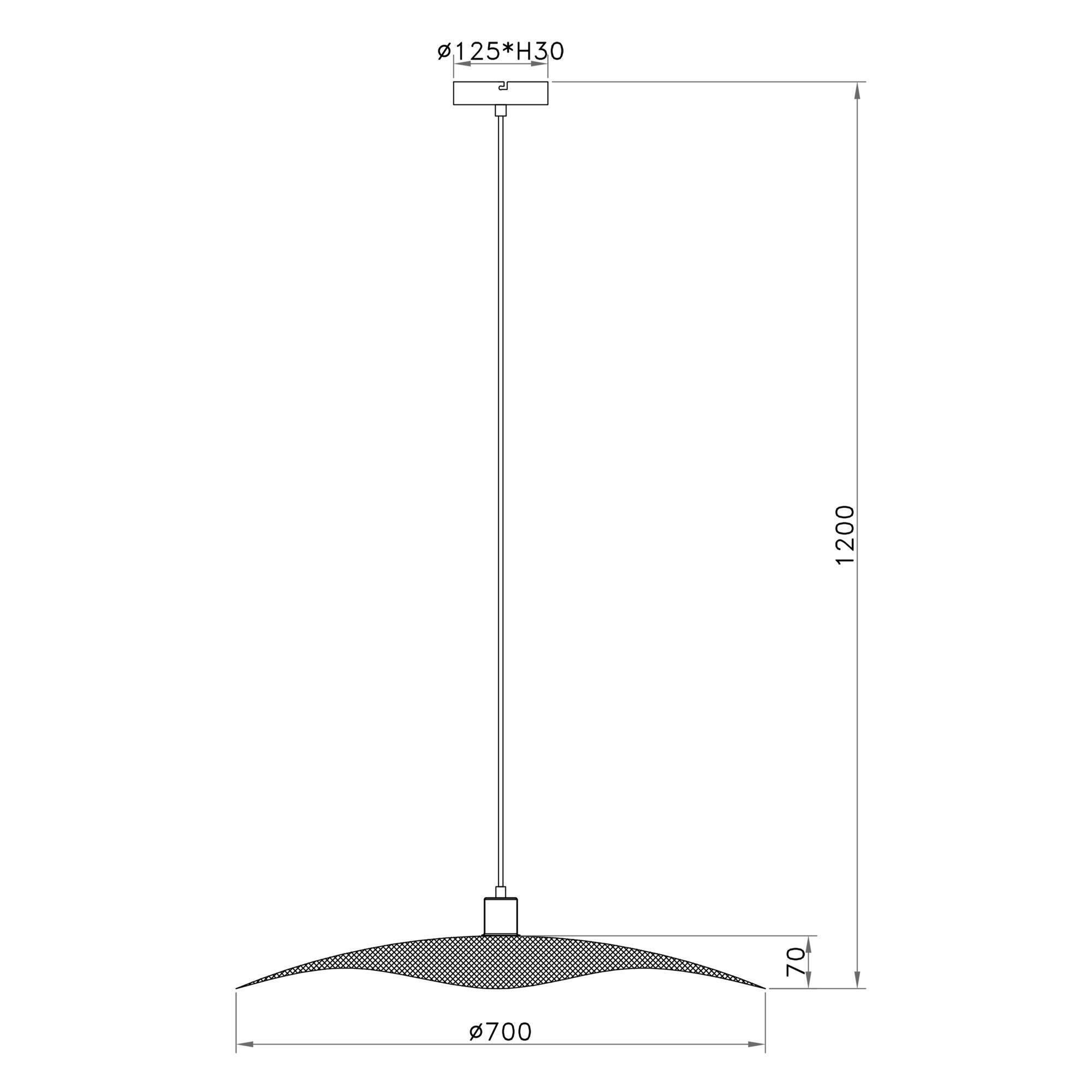 Candeeiro de teto suspenso E27 d 70 cm 1 luz bambo natural Inspire Pizzi - 8