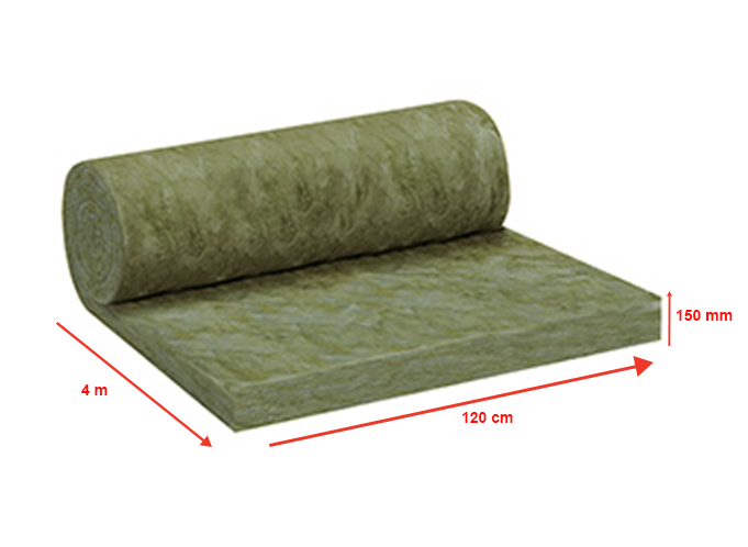 Rouleau de laine de verre URSA SERENITY 35 nu, Ep.150mm, 4x1.2m, R=4.25 - 2
