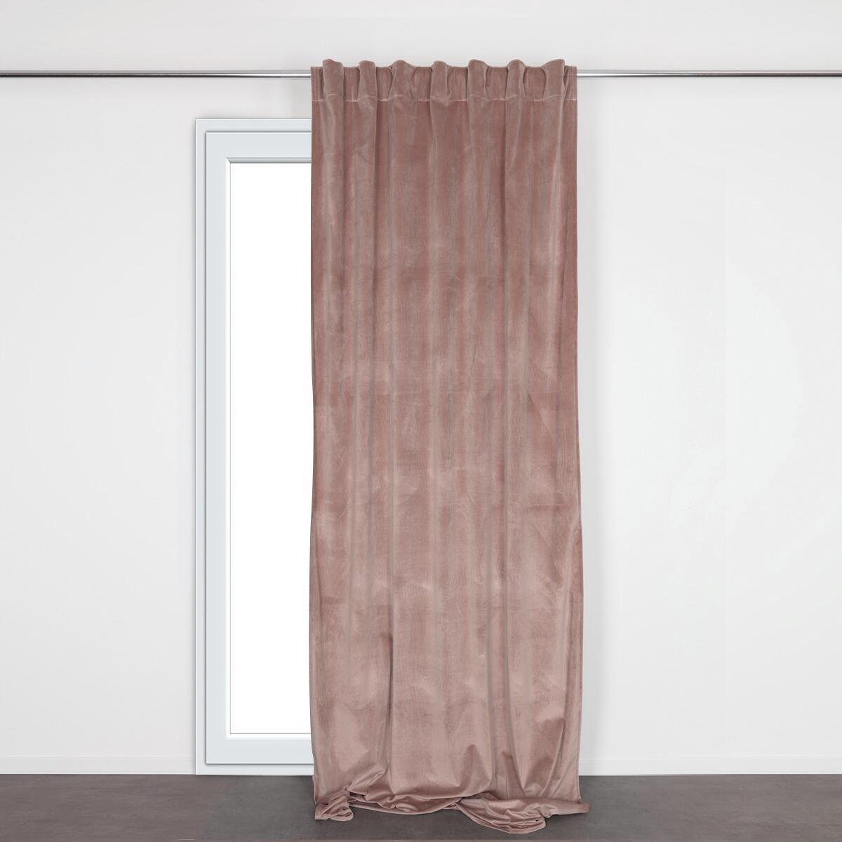 Tenda Misty rosa antionde, passanti nascosti 135x280 cm - 10