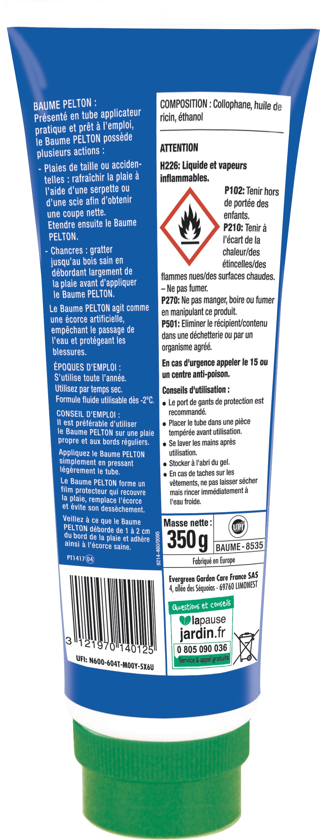 Soin de l'arbre à cicatriser PELTON, 350g - 2